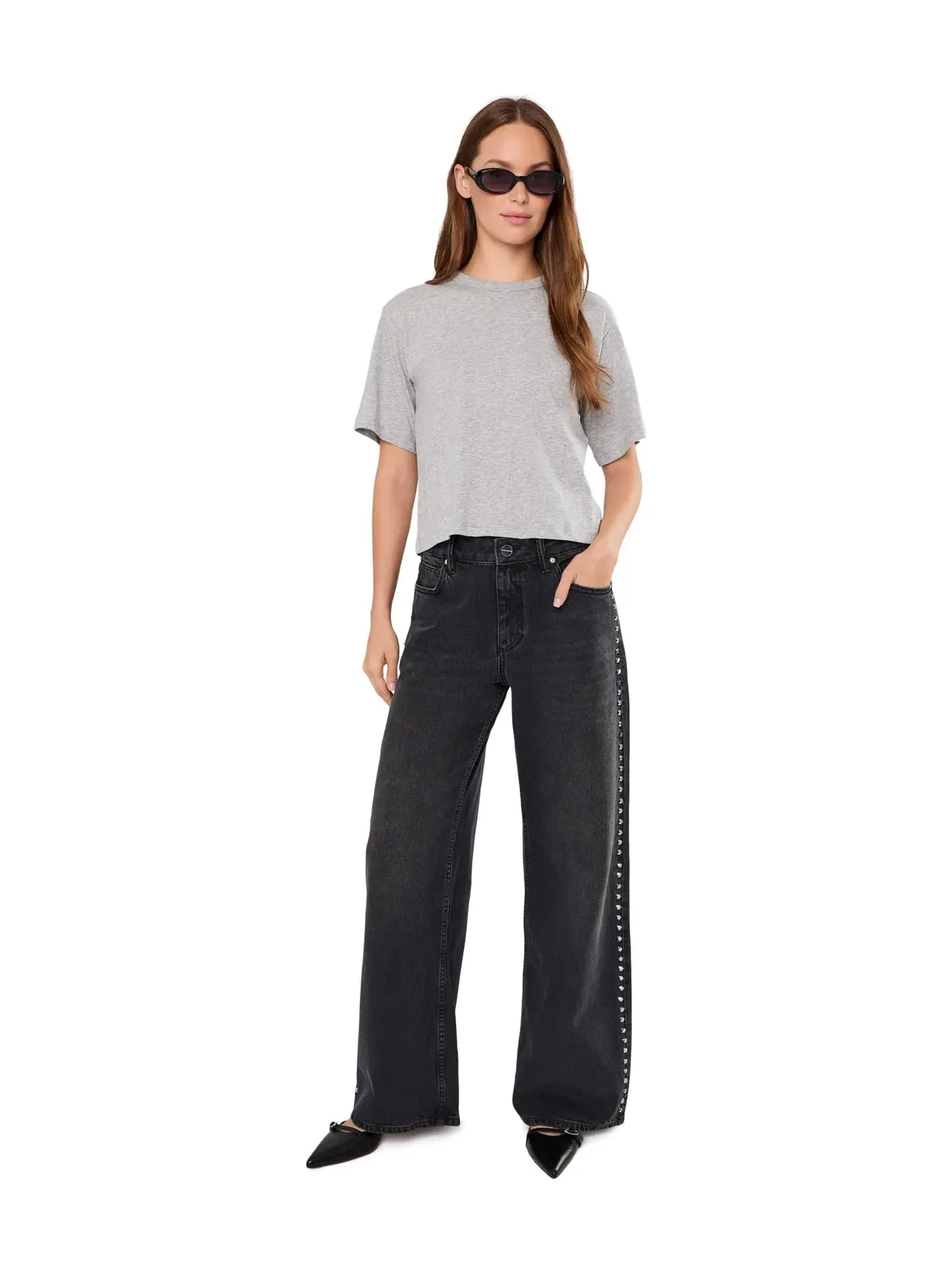 Джинсы Sway Stud Allsaints — изображение 2 из 5, черный