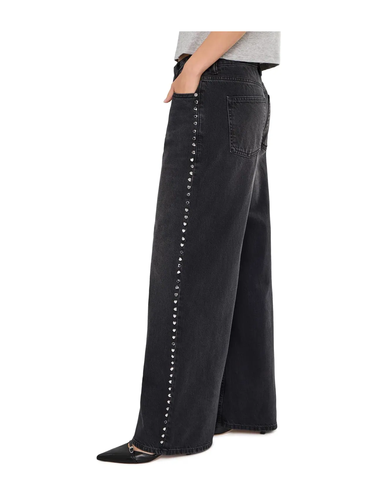 Джинсы Sway Stud Allsaints — изображение 3 из 5, черный