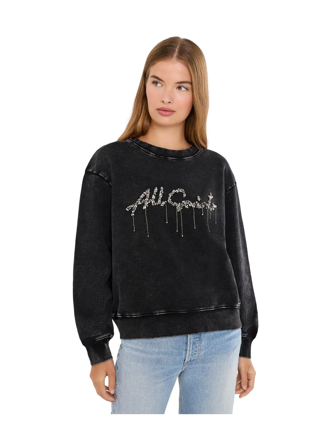 Свитшот Chains Pippa Sweat Allsaints — изображение 1 из 5, черный