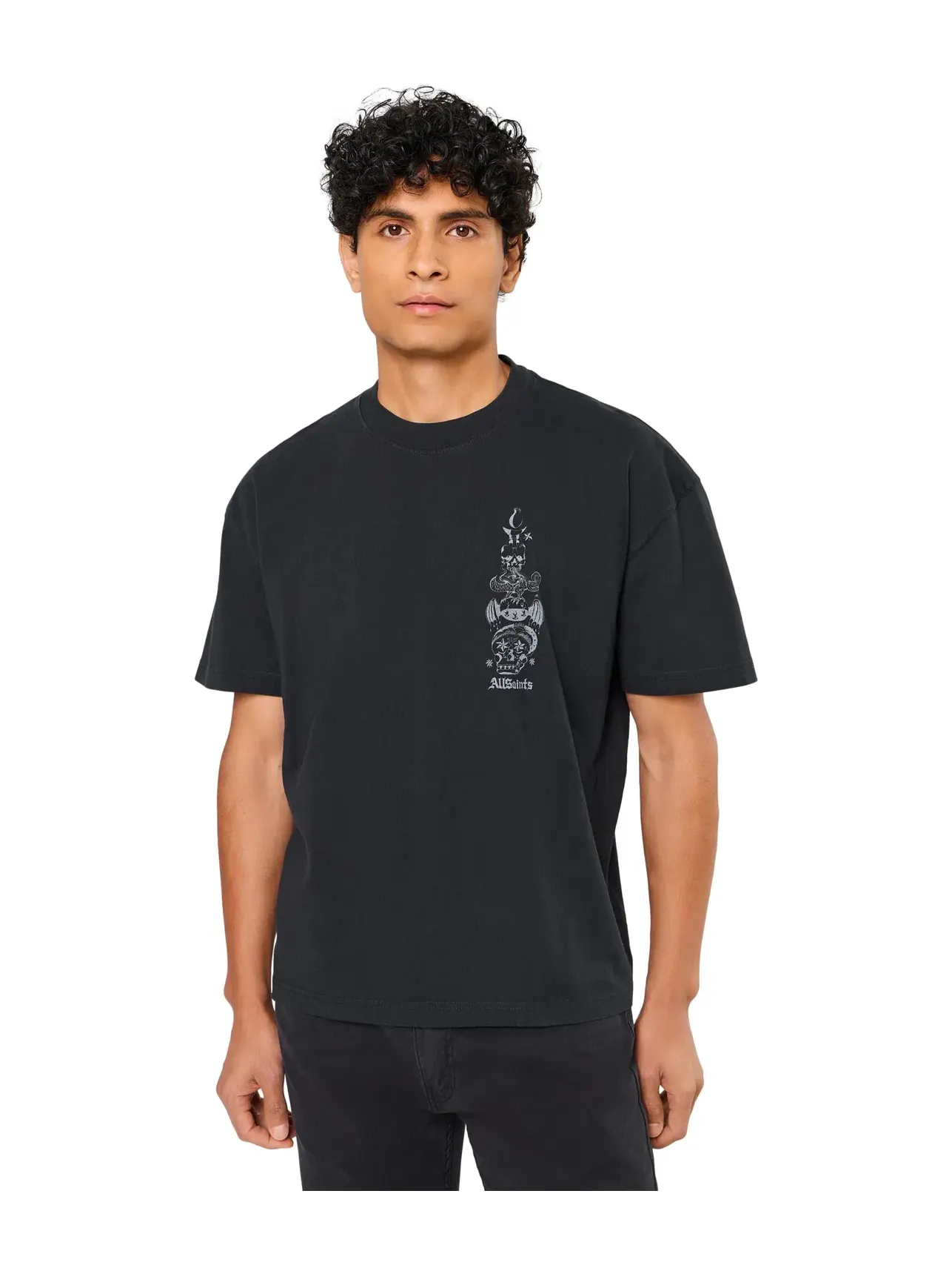 Футболка с коротким рукавом Ignis Allsaints — изображение 1 из 5, черный