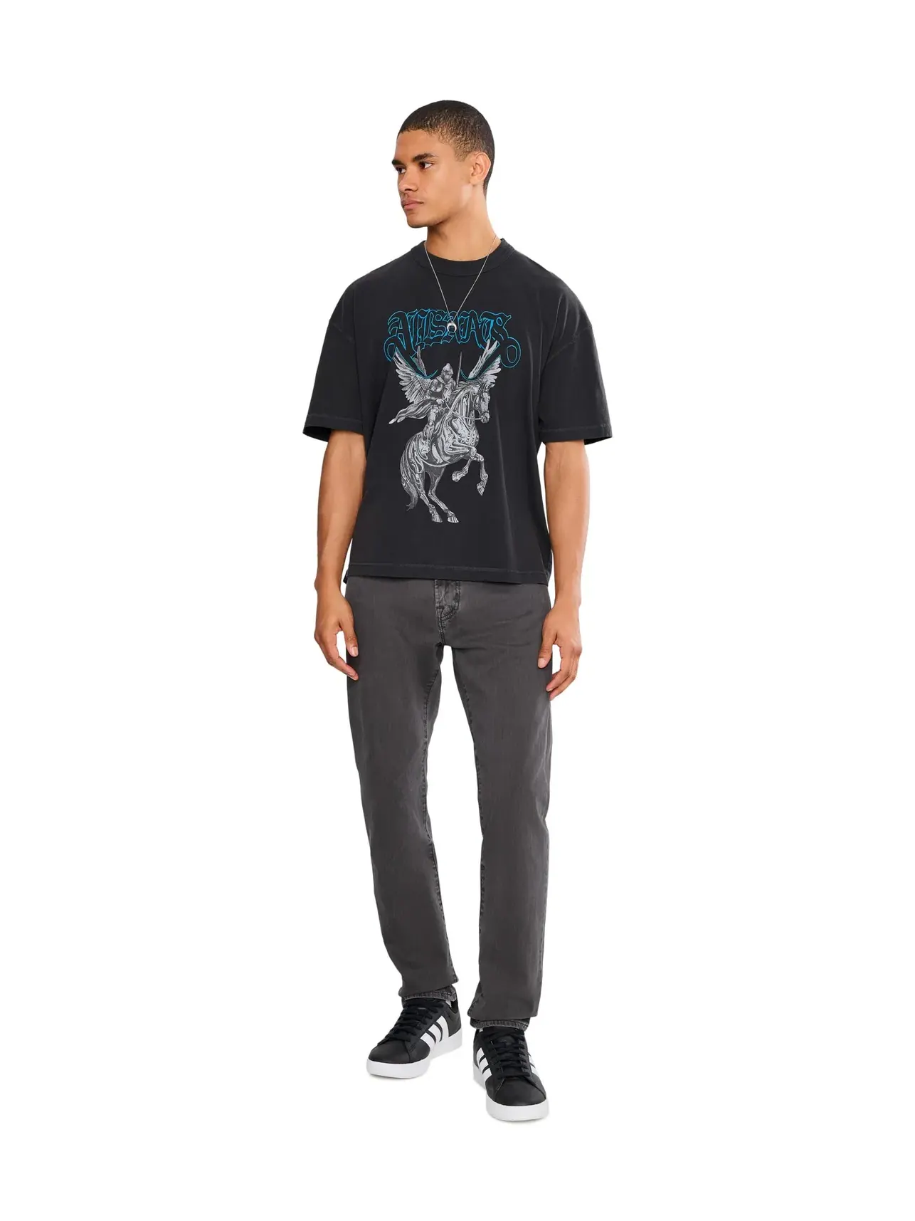 Футболка с коротким рукавом Vanguard Allsaints — изображение 2 из 5, черный
