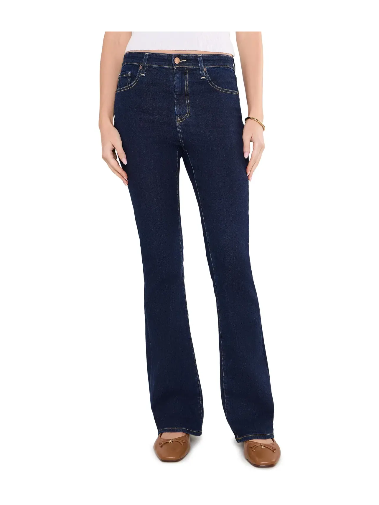 Джинсы Farrah Boot Mid-Rise Fit Ag Jeans — изображение 1 из 5, индиго