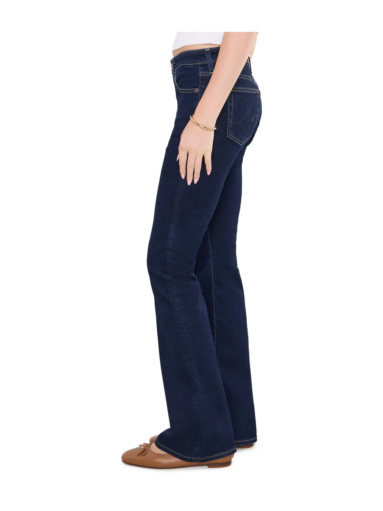 Джинсы Farrah Boot Mid-Rise Fit Ag Jeans — изображение 3 из 5, индиго