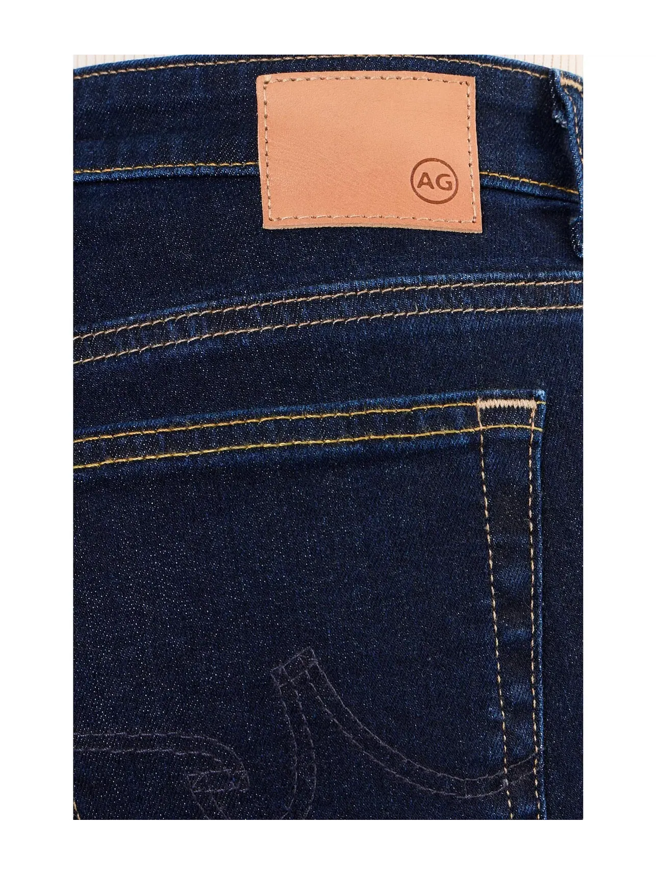 Джинсы прямые с низкой посадкой Sandra Ag Jeans — изображение 5 из 5, индиго