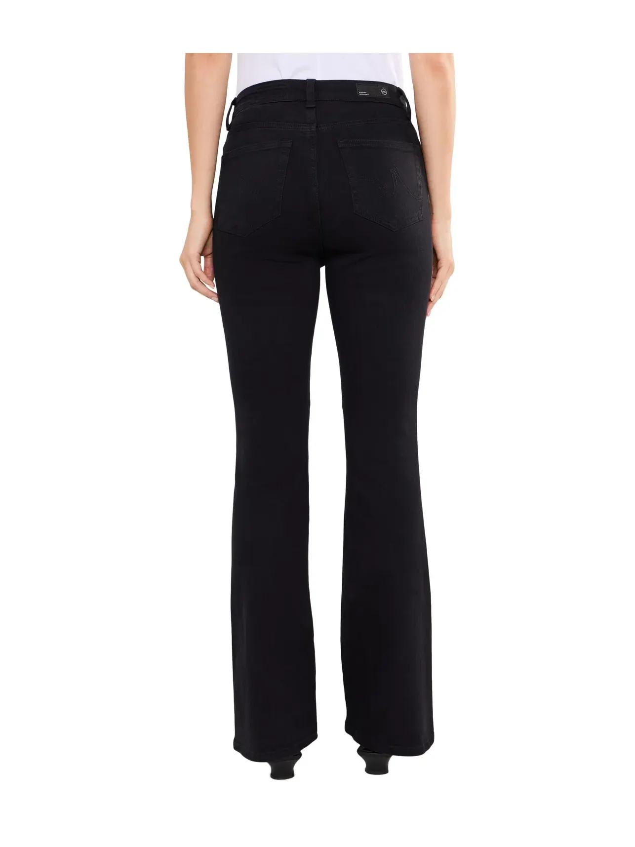 Брюки Farrah Boot Mid-Rise Fit в цвете Super Black Ag Jeans — изображение 4 из 5, черный