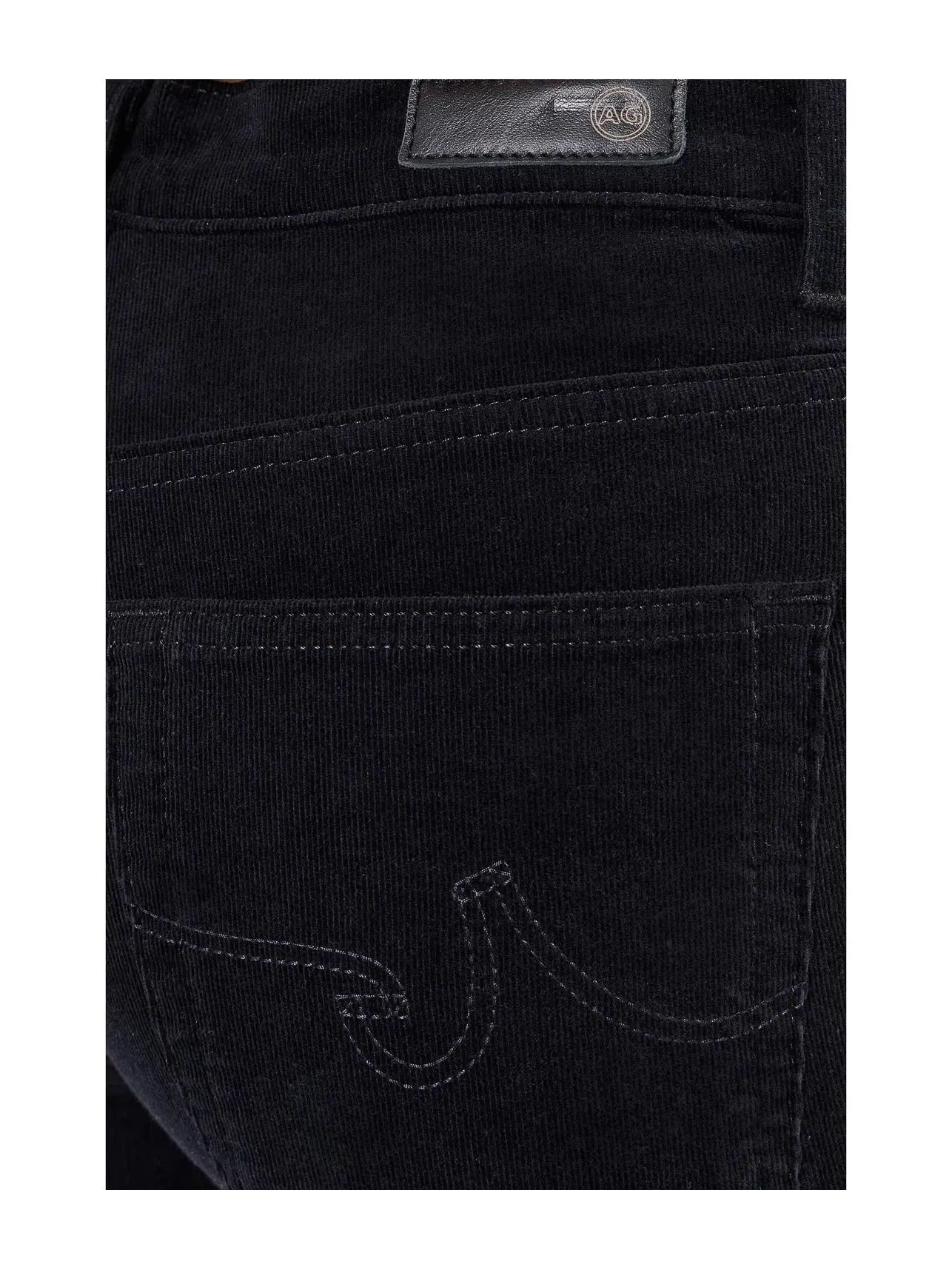 Вельветовые брюки прямого кроя средней посадки Brinley Ag Jeans — изображение 5 из 5, черный