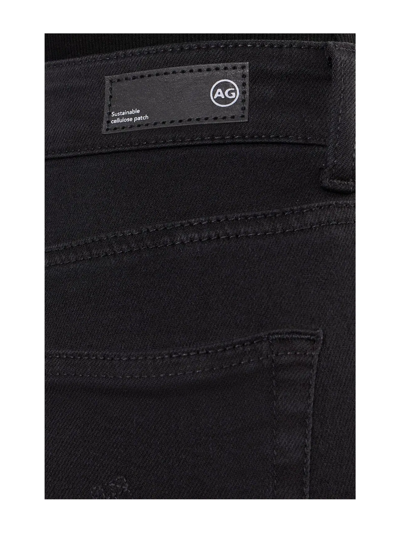 Брюки прямые, зауженные, средней посадки, цвета суперчерный. Ag Jeans — изображение 5 из 5