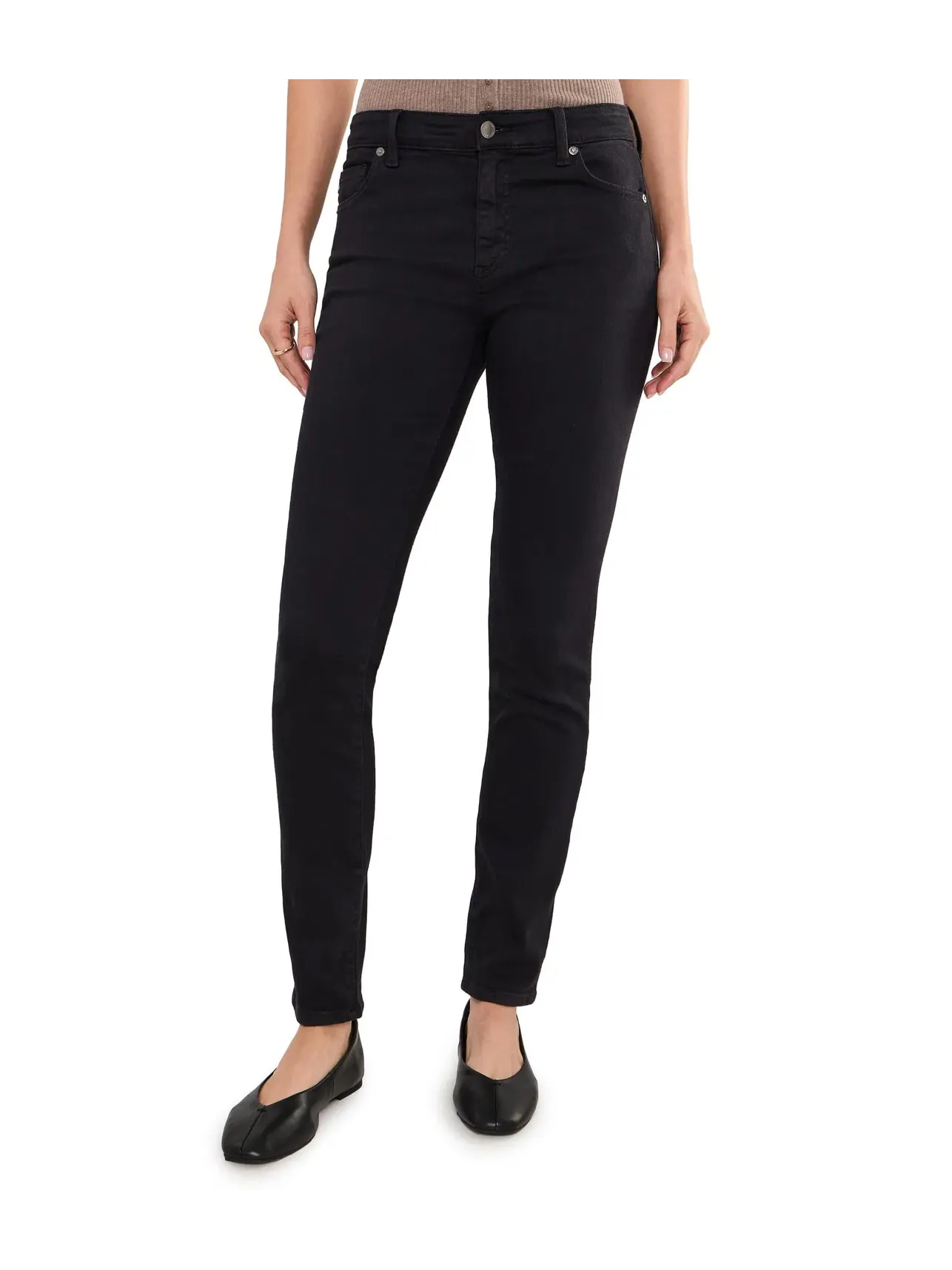 Джинсы Prima Cigarette Leg in Super Black Ag Jeans — изображение 1 из 5, черный