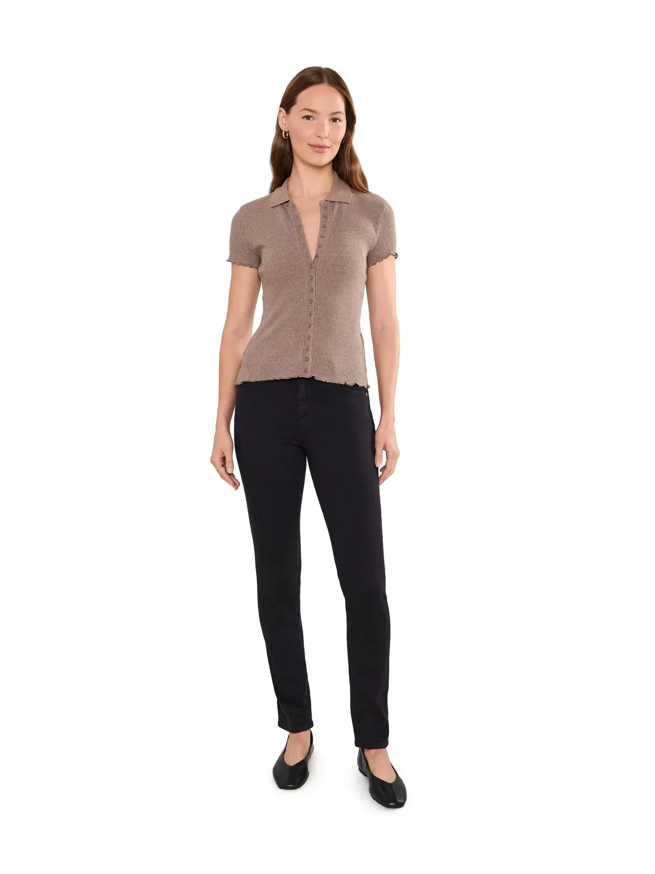 Джинсы Prima Cigarette Leg in Super Black Ag Jeans — изображение 2 из 5, черный