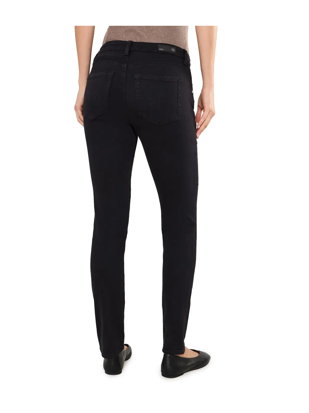Джинсы Prima Cigarette Leg in Super Black Ag Jeans — изображение 4 из 5, черный