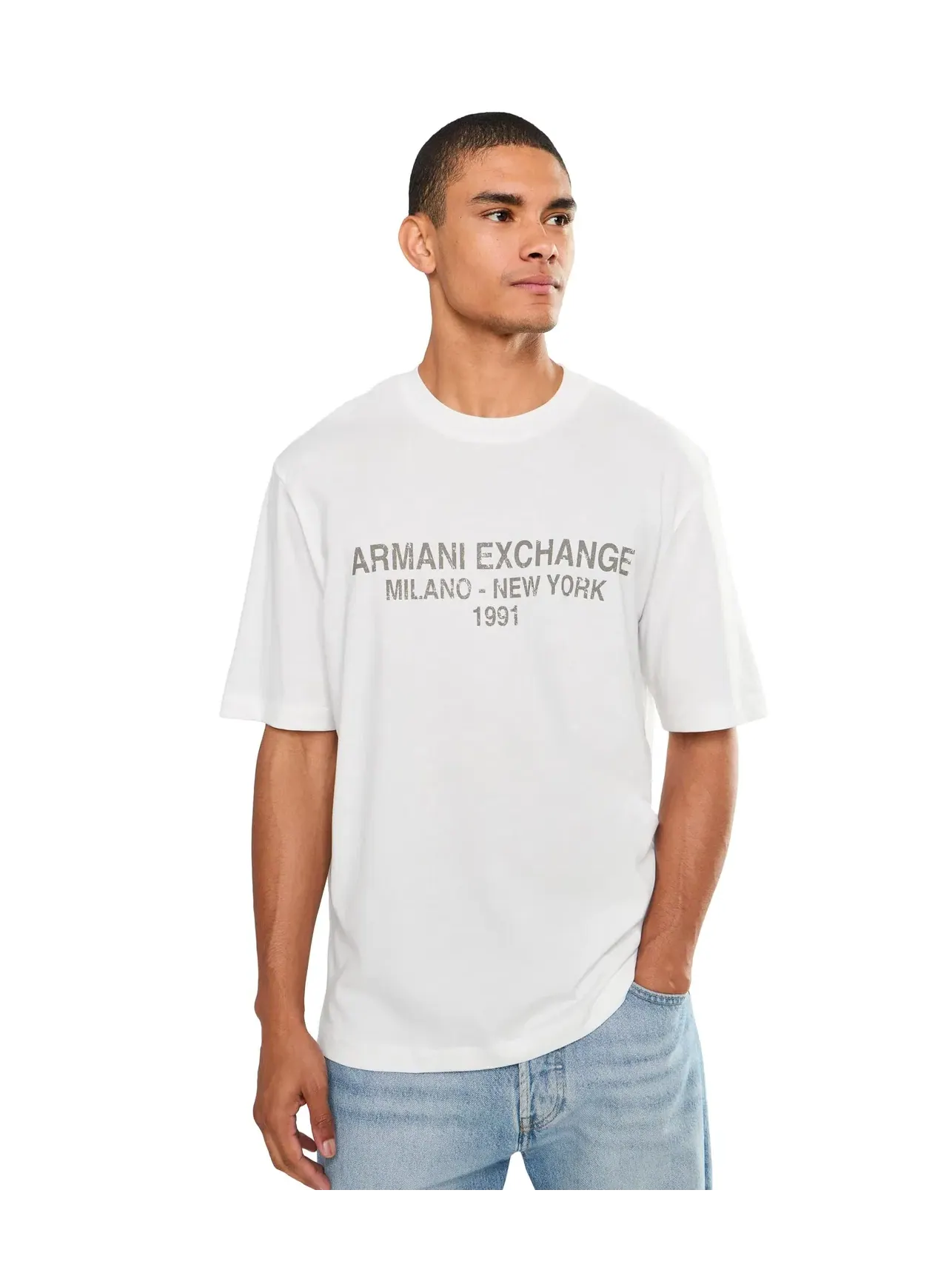 Футболка Milano NY Armani Exchange — изображение 1 из 5, белый