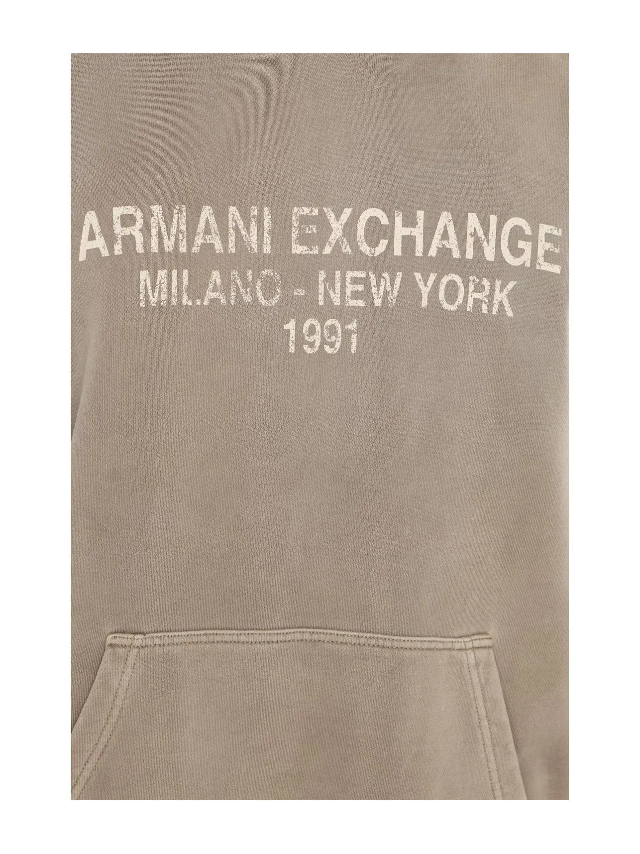 Толстовка Milano NY 1991 года Armani Exchange — изображение 5 из 5, винтажный хаки