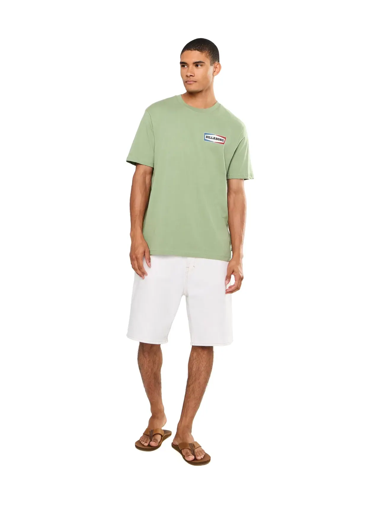 Футболка с коротким рукавом Walled Premium Billabong — изображение 2 из 5, зеленый