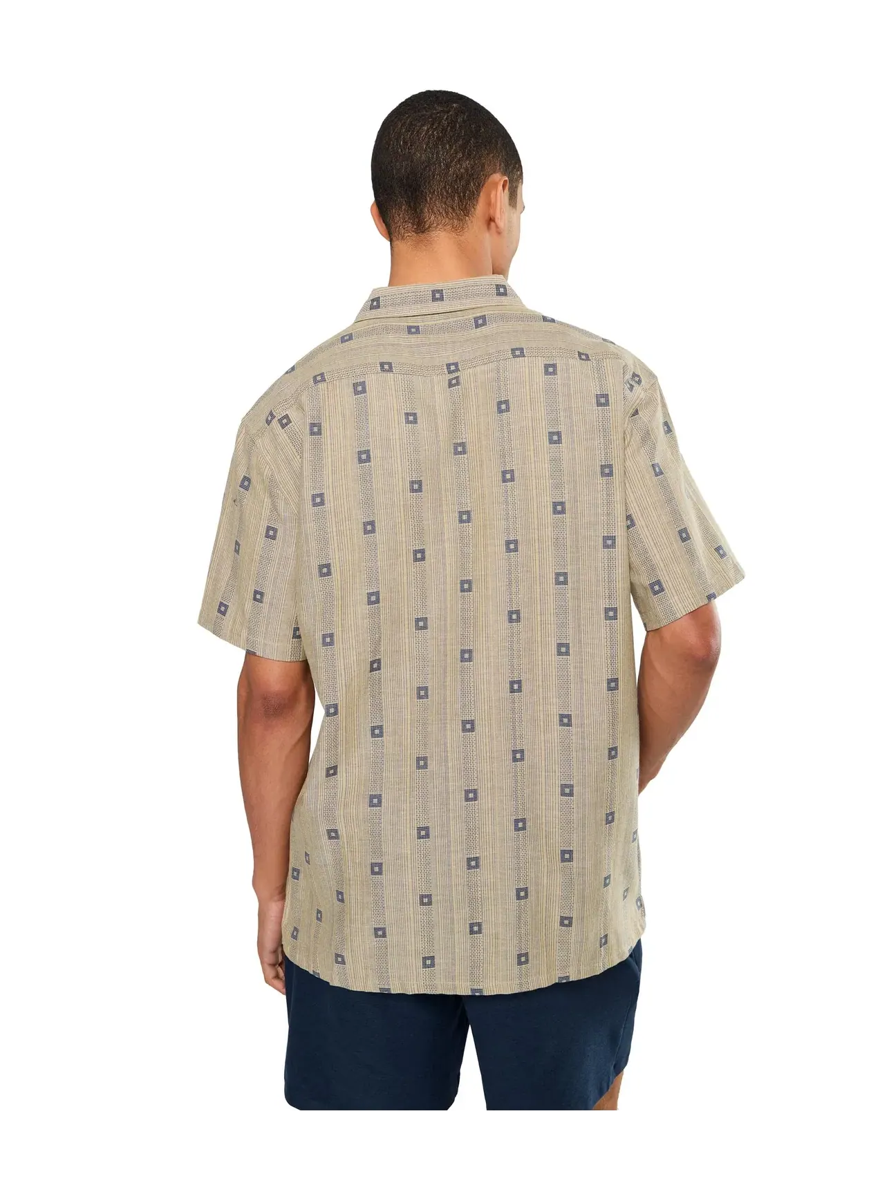 Топ с коротким рукавом из жаккарда Sundays Jacquard Short Sleeve Billabong — изображение 4 из 5, бледный хаки