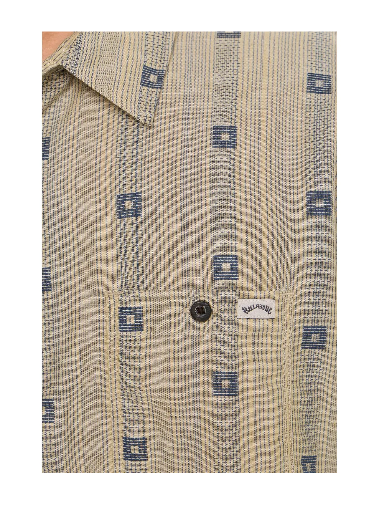 Топ с коротким рукавом из жаккарда Sundays Jacquard Short Sleeve Billabong — изображение 5 из 5, бледный хаки