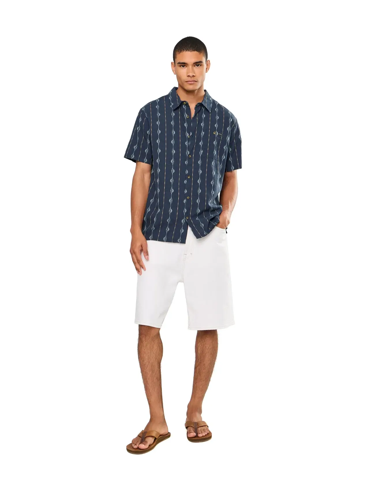 Топ с коротким рукавом из жаккарда Sundays Jacquard Short Sleeve Billabong — изображение 2 из 5, бирюзовый