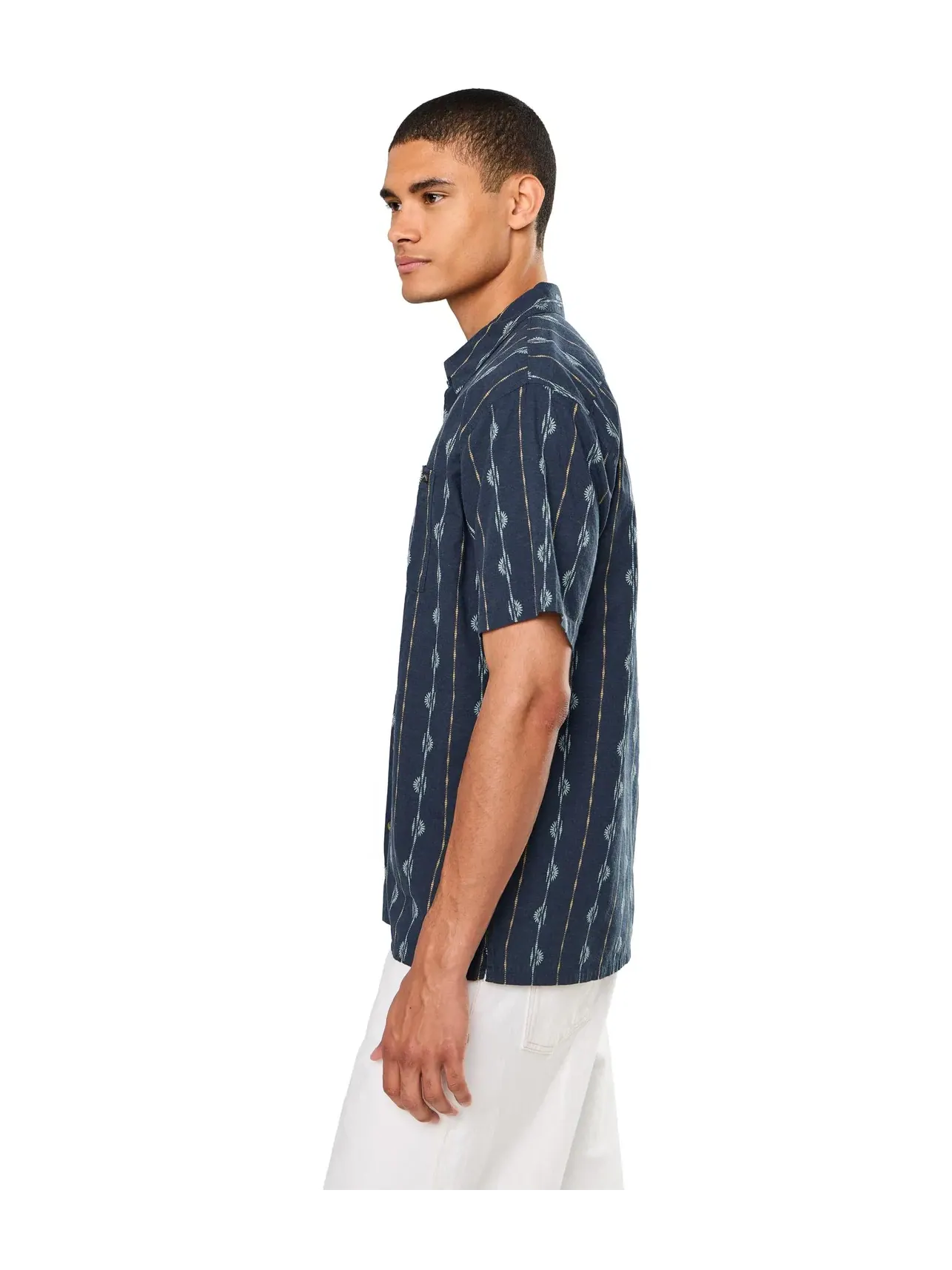 Топ с коротким рукавом из жаккарда Sundays Jacquard Short Sleeve Billabong — изображение 3 из 5, бирюзовый
