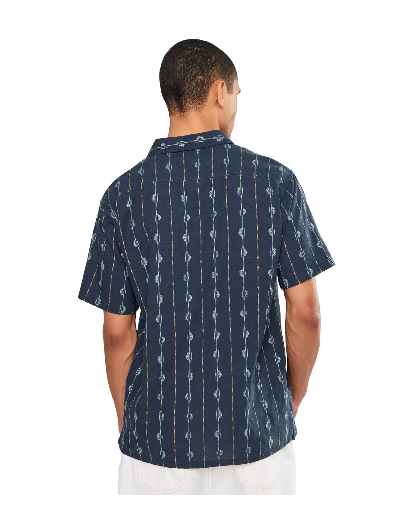 Топ с коротким рукавом из жаккарда Sundays Jacquard Short Sleeve Billabong — изображение 4 из 5, бирюзовый