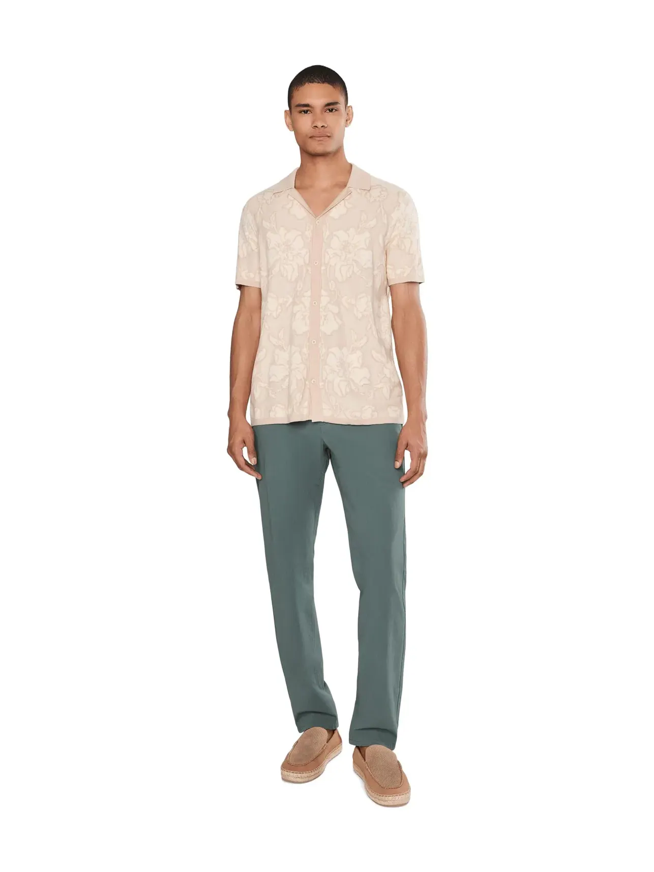 Поло-свитер Hudson Cabana Sweater Polo Bonobos — изображение 2 из 5, бежевый