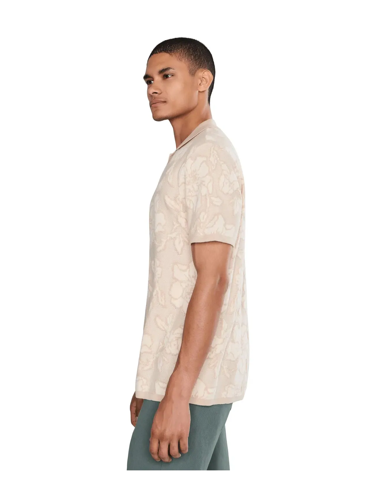 Поло-свитер Hudson Cabana Sweater Polo Bonobos — изображение 3 из 5, бежевый