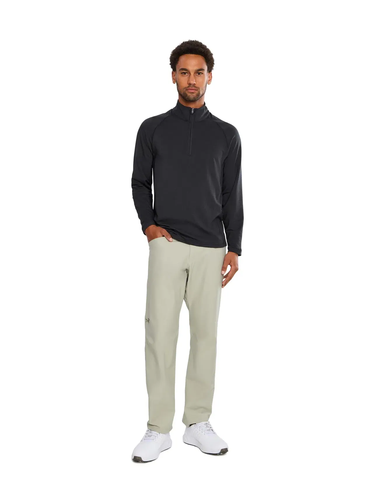 Толстовка на полмолнии The Playthrough Performance Golf Half Zip Bonobos — изображение 2 из 5, черный