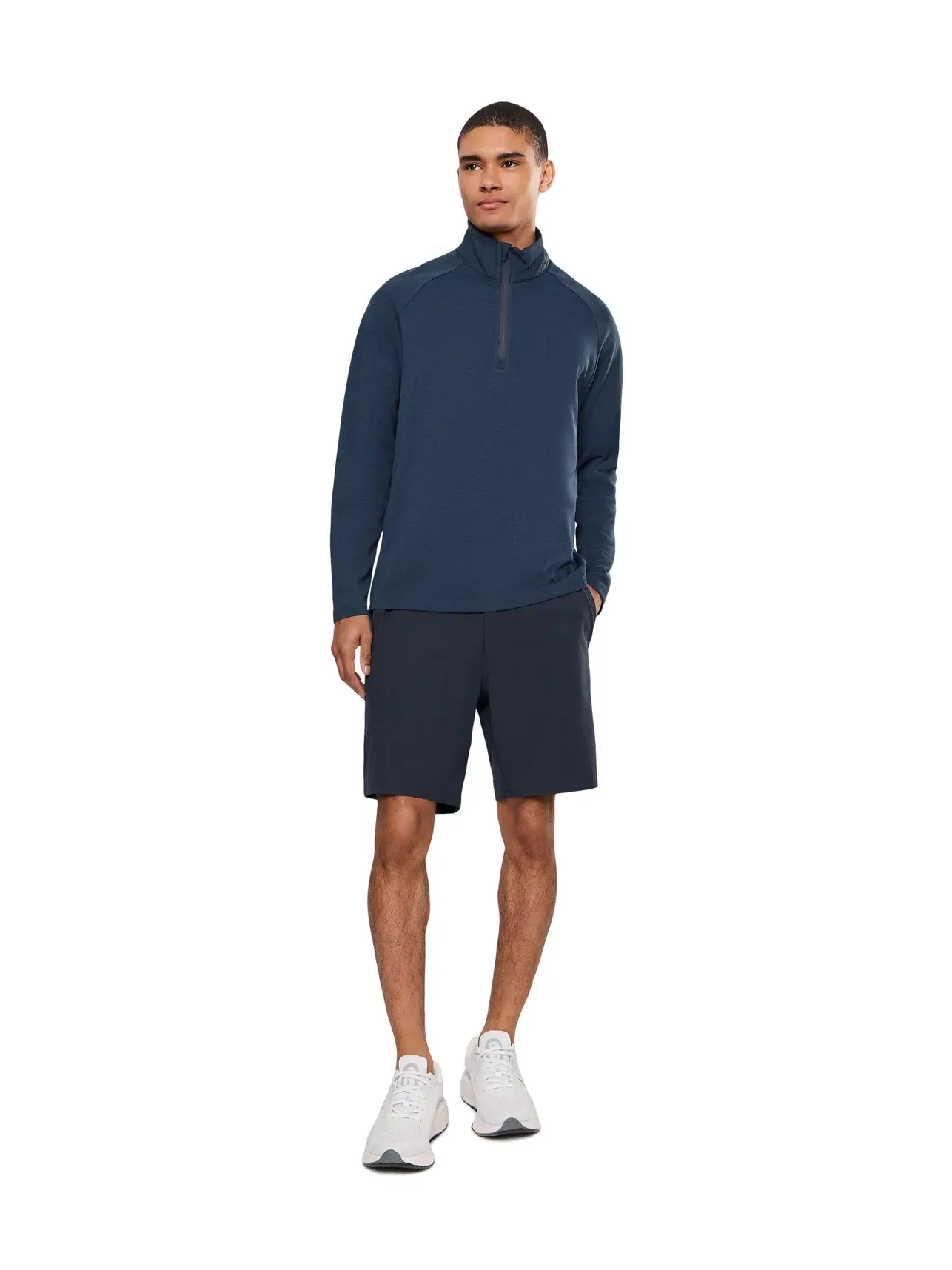 Толстовка на полмолнии Fairgame Quarter Zip Bonobos — изображение 2 из 5, темно-синий