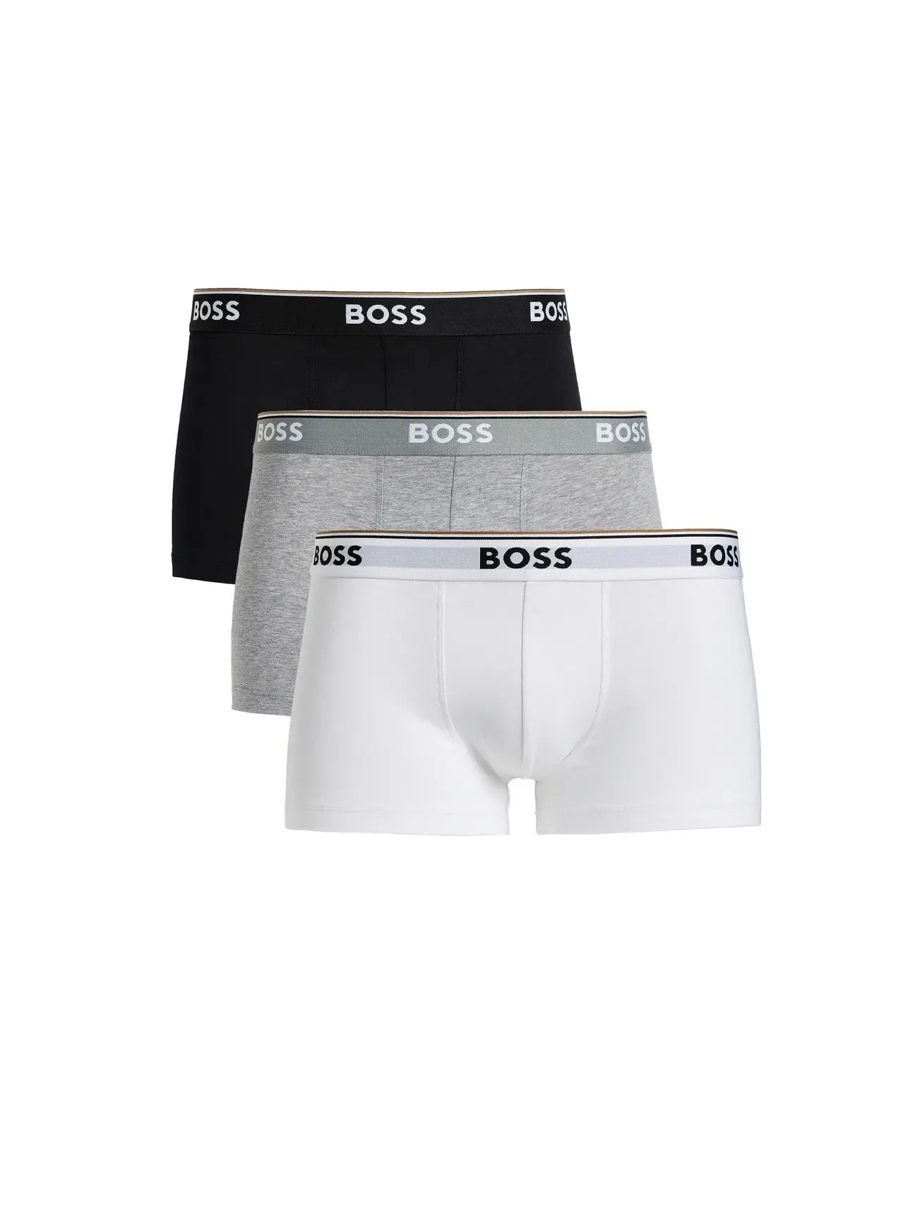 Плавки-транки, 3 пары 3-Pack Power Trunks Boss — изображение 1 из 3, белый/серый/черный