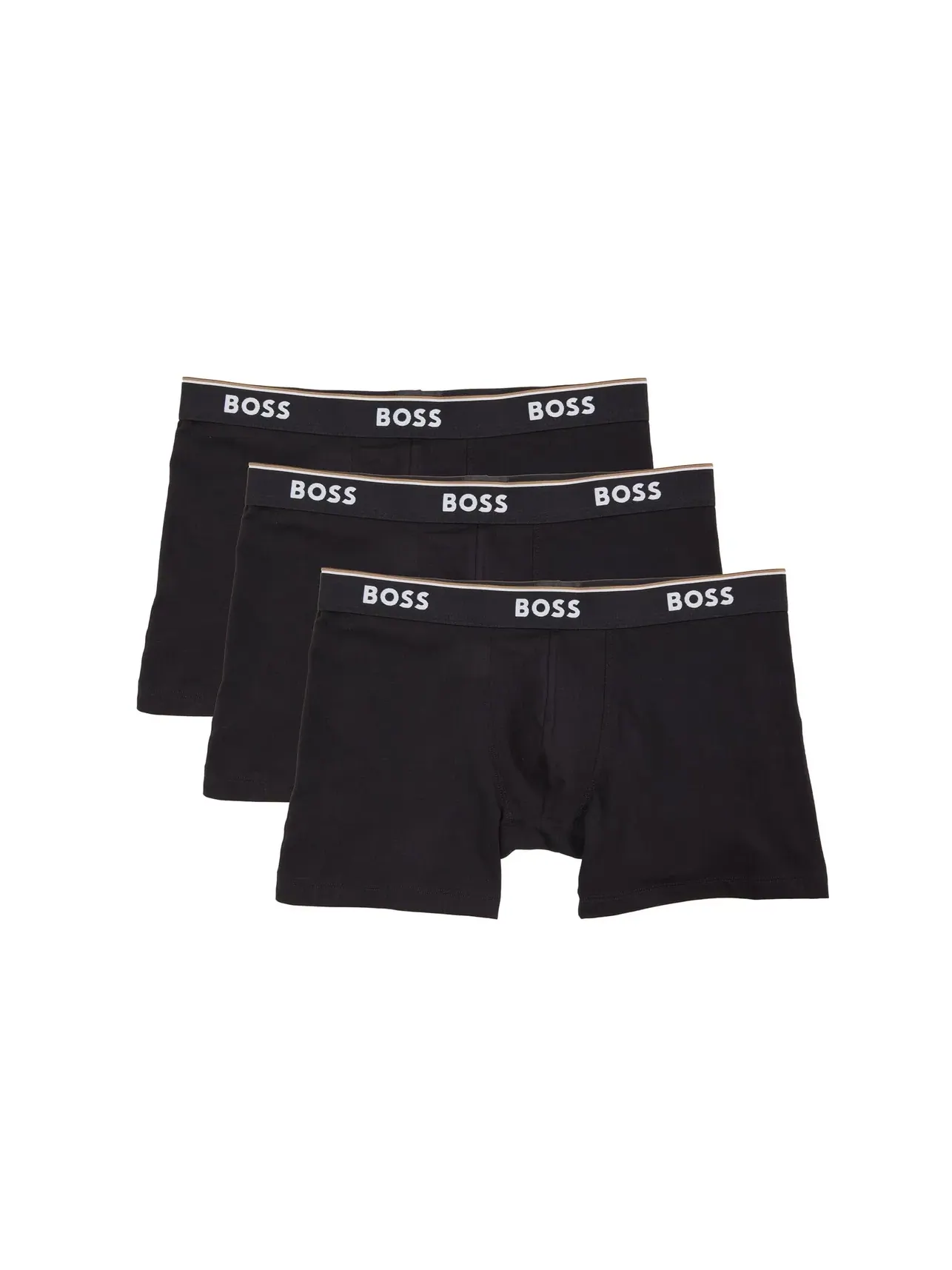 Боксеры-брифы, 3 пары Boxer Brief 3-Pack CO/EL 10146061 01 Boss — изображение 1 из 3, черный