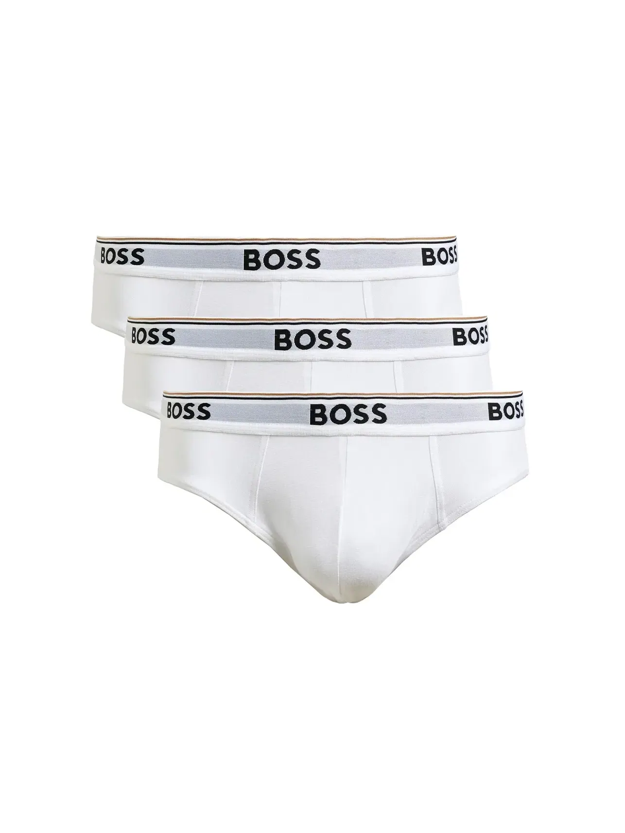 Трусы, 3 пары Brief 3-Pack CO/EL 10146061 01 Boss — изображение 1 из 2, белый