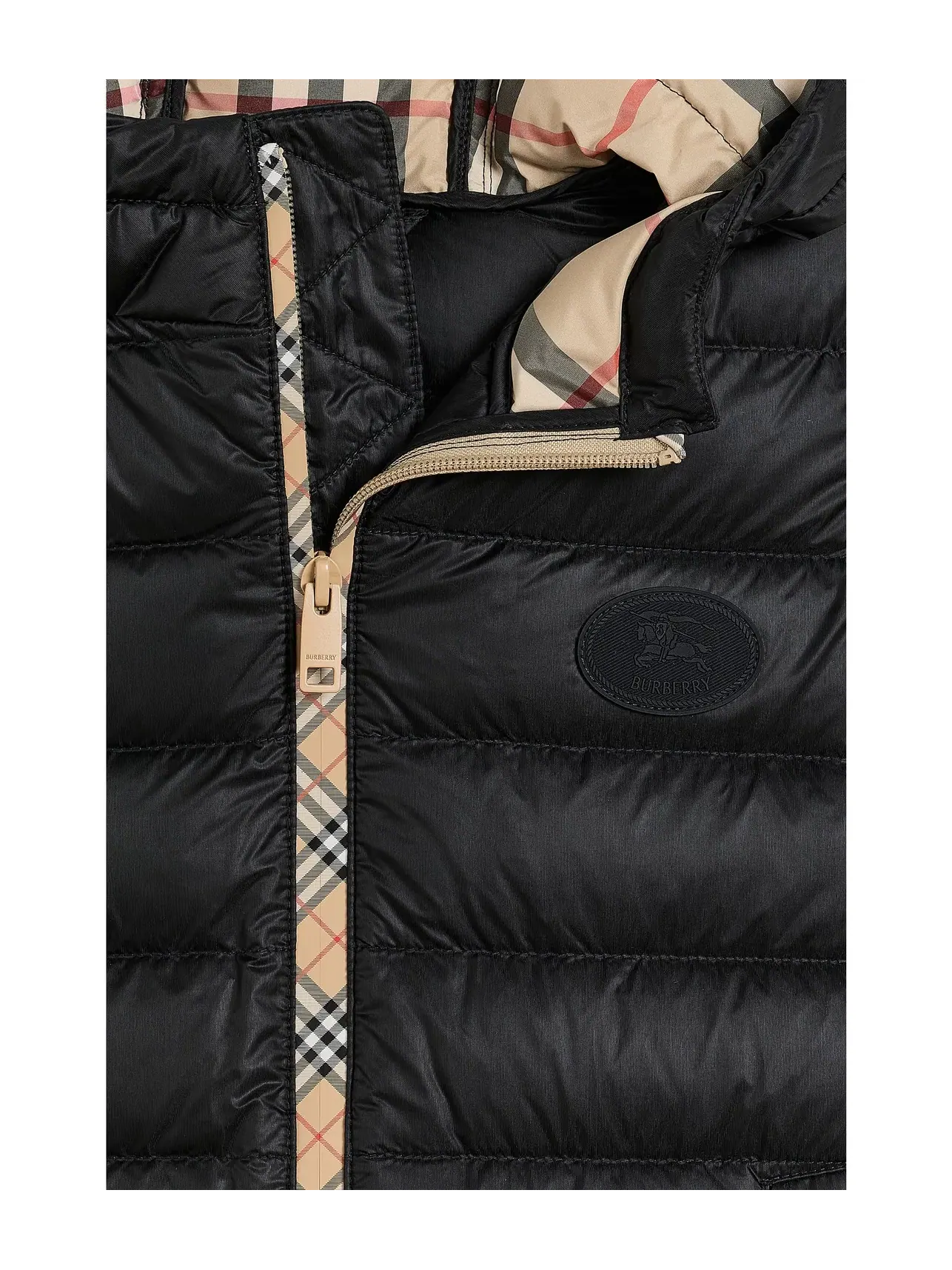 Пуховик-жилет Henry Gilet Puffer (для малышей, маленьких и больших детей) Burberry Kids — изображение 3 из 3, черный