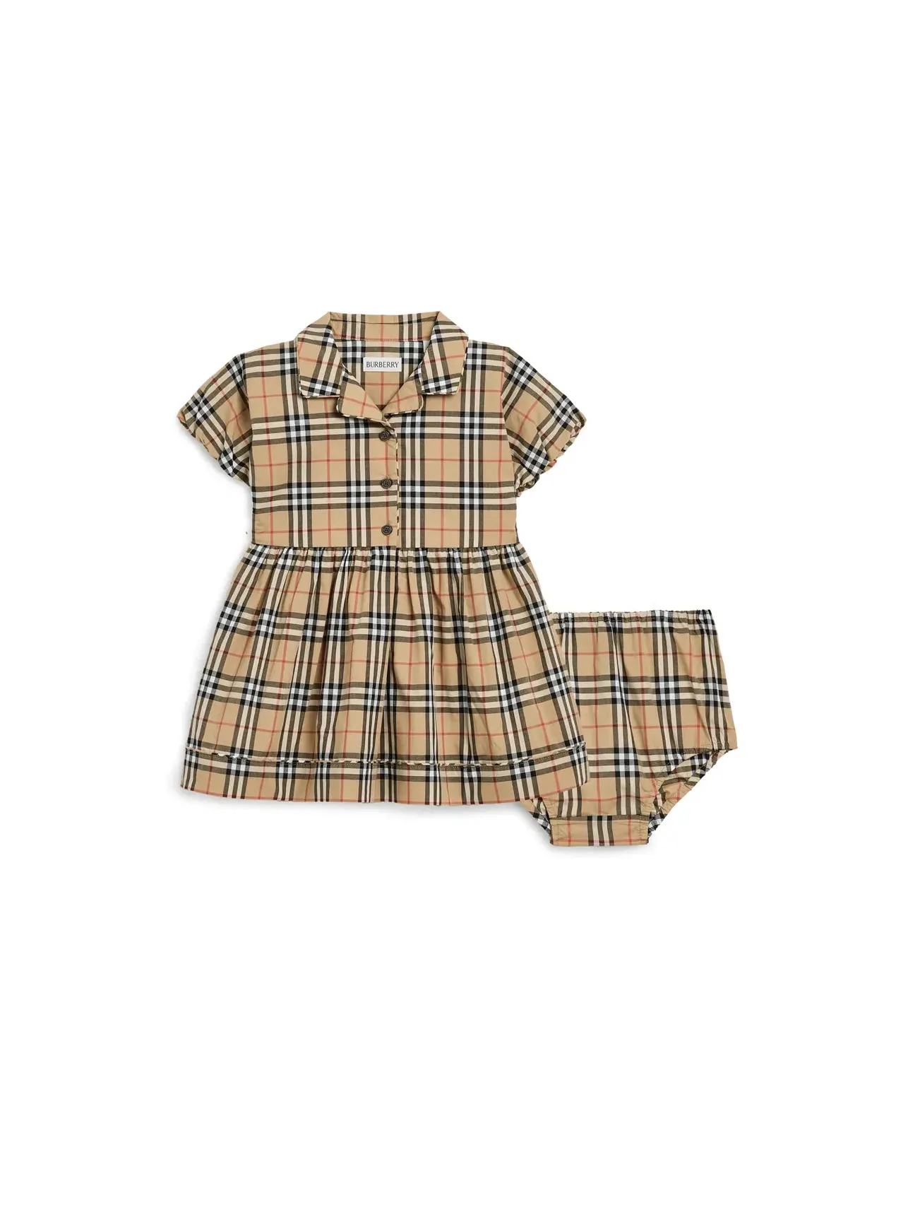 Платье Bea (для младенцев) Burberry Kids — изображение 1 из 3, песочный