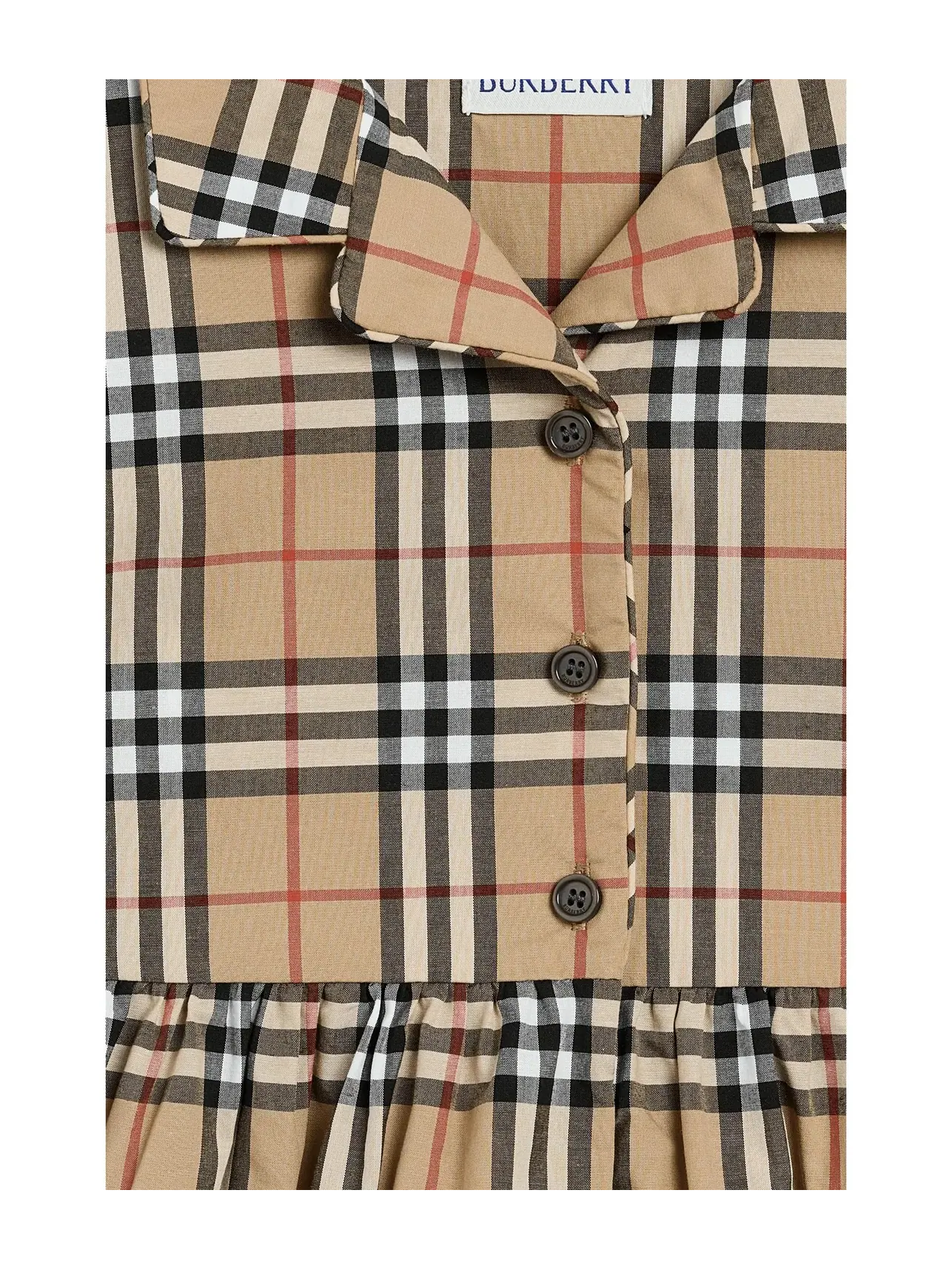 Платье Bea (для младенцев) Burberry Kids — изображение 3 из 3, песочный