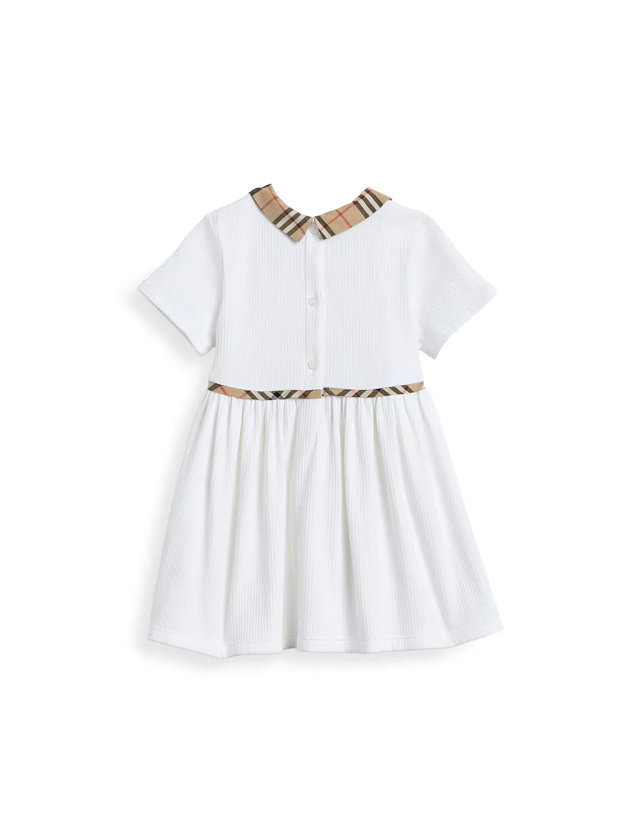 Платье Orla в клетку (для младенцев) Burberry Kids — изображение 2 из 3, белый
