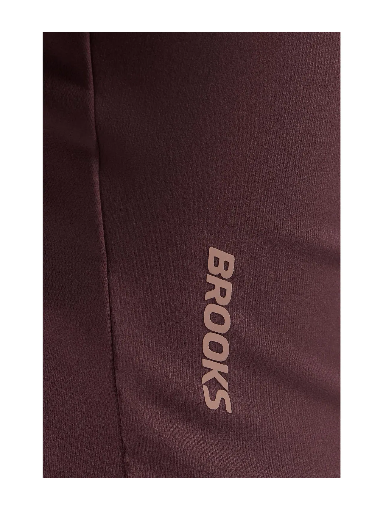 Лонгслив-кроп люксовый Luxe Crop Long Sleeve Brooks — изображение 5 из 5, какао
