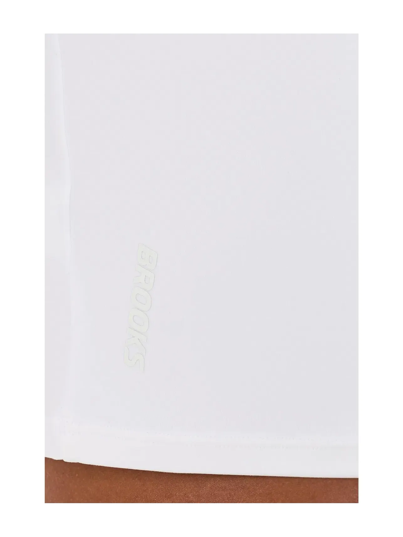 Лонгслив-кроп люксовый Luxe Crop Long Sleeve Brooks — изображение 5 из 5, белый