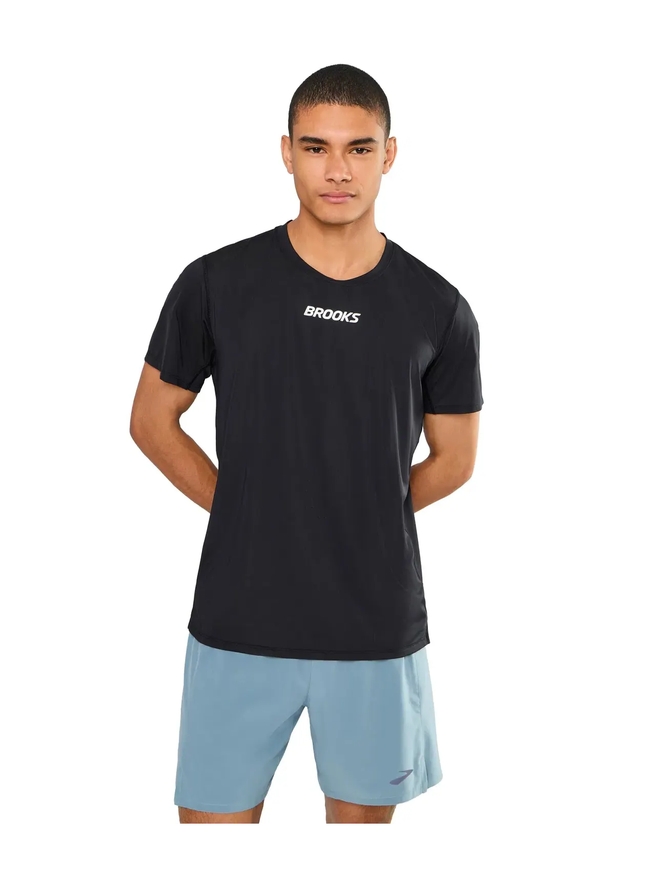 Футболка с коротким рукавом Dash Cooling Brooks — изображение 1 из 5, черный