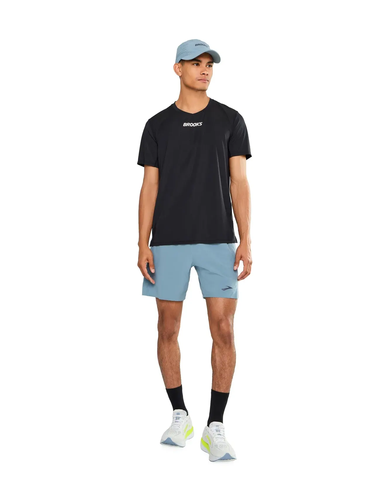 Футболка с коротким рукавом Dash Cooling Brooks — изображение 2 из 5, черный