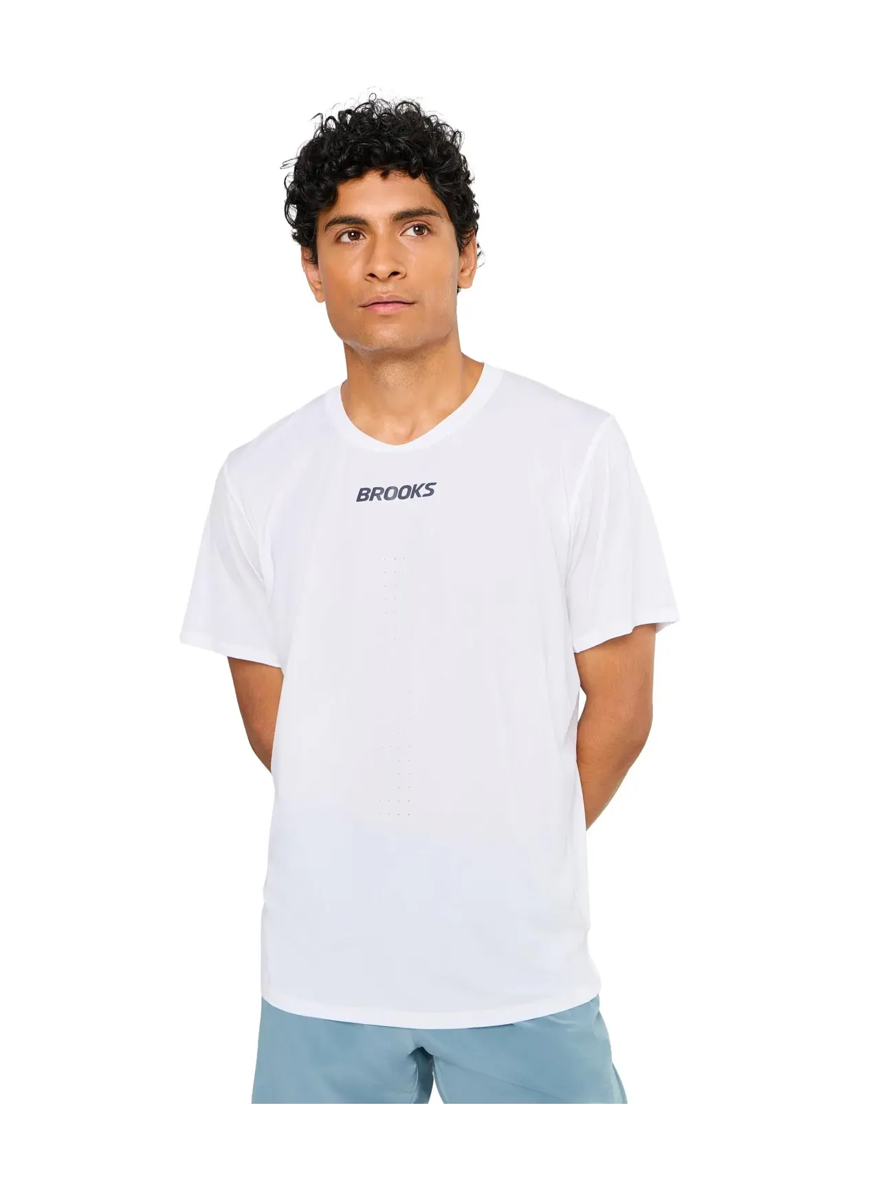 Футболка с коротким рукавом Dash Cooling Brooks — изображение 1 из 5, белый