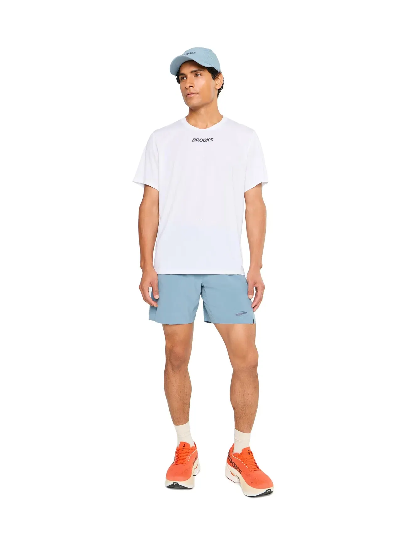 Футболка с коротким рукавом Dash Cooling Brooks — изображение 2 из 5, белый