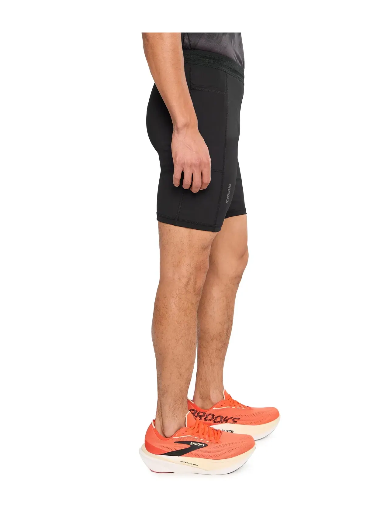 Тайтсы 1/2 Dash 1/2 Tights Brooks — изображение 3 из 5, черный