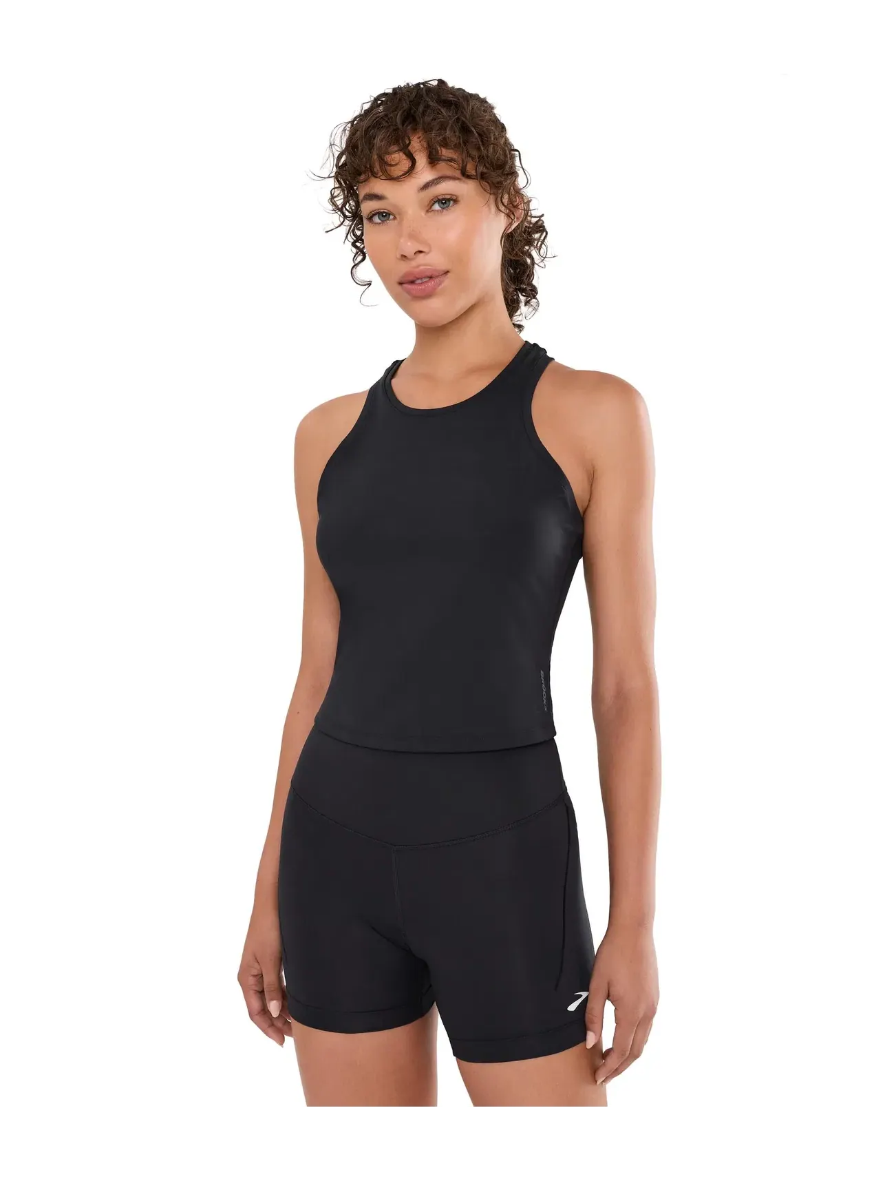 Топ-кроп Dash Crop Tank Brooks — изображение 1 из 5, черный