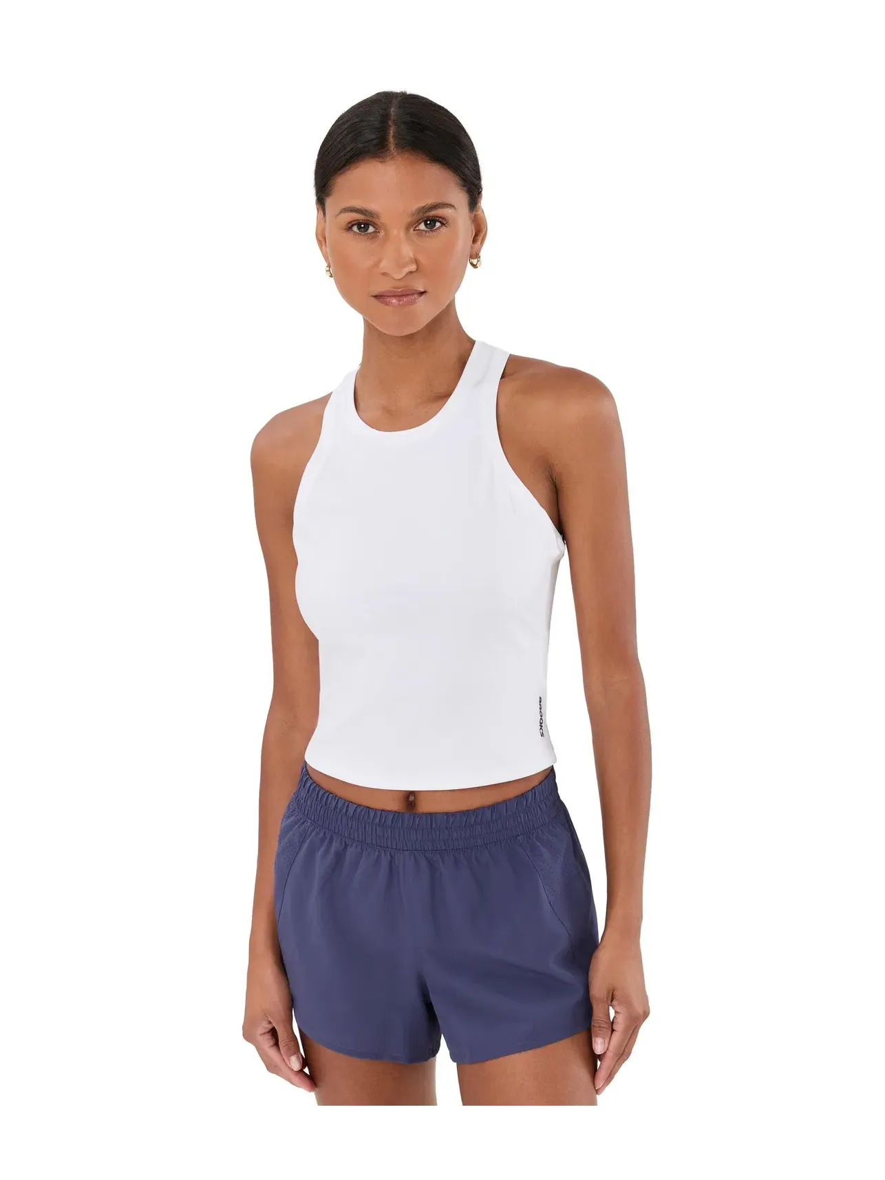 Топ-кроп Dash Crop Tank Brooks — изображение 1 из 5, белый