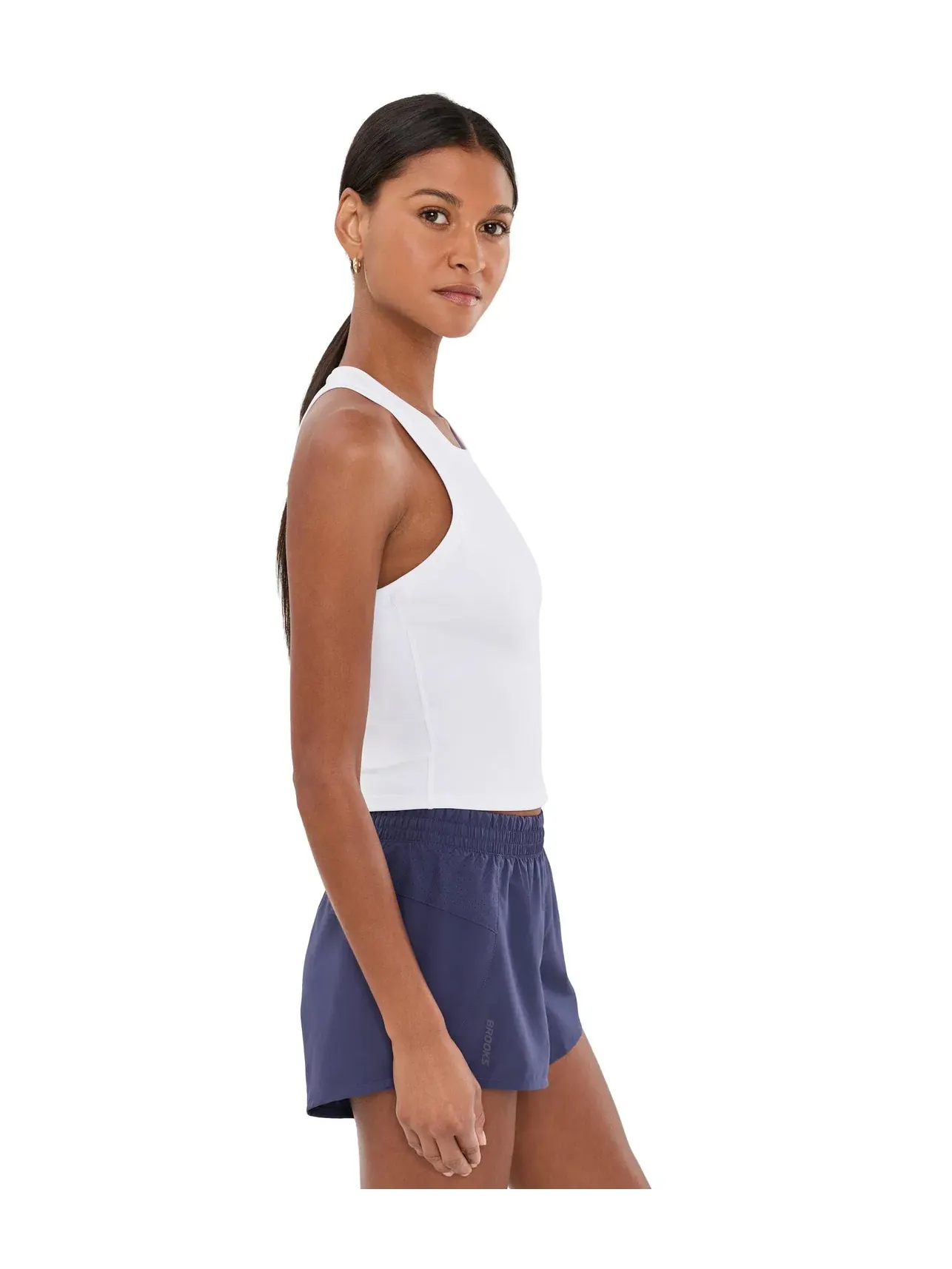 Топ-кроп Dash Crop Tank Brooks — изображение 3 из 5, белый