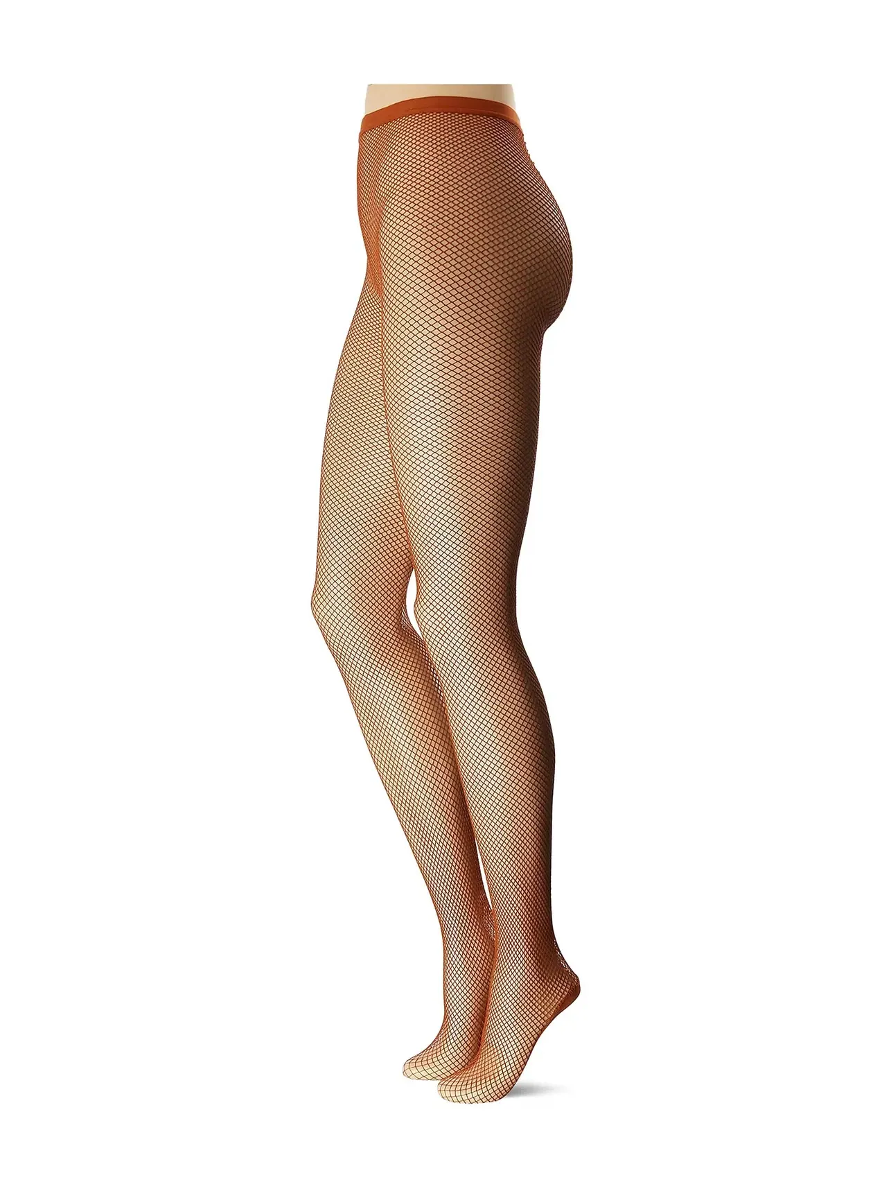 Профессиональные колготки в сетку со швами Professional Fishnet Tight With Seams Capezio — изображение 2 из 3, коричневый