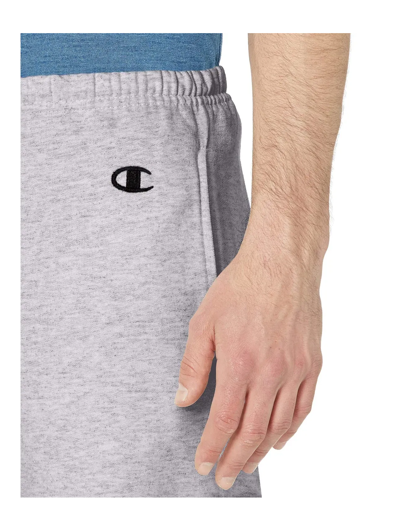 Спортивные штаны из хлопка и флиса Cotton Max Champion — изображение 2 из 3, светло сталь