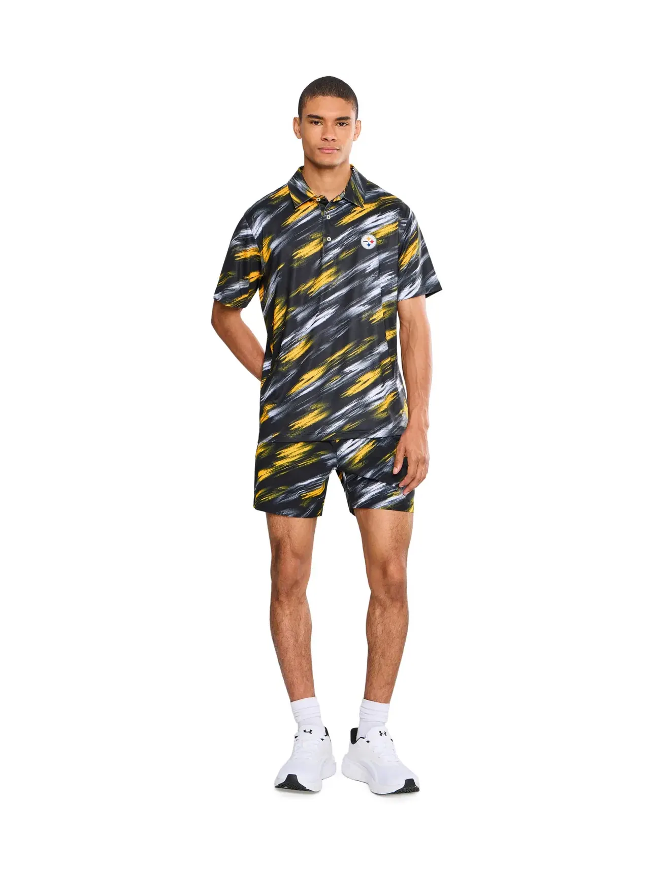 Поло The Color Blitz Steelers (Polo) Chubbies — изображение 2 из 5, черный/желтый