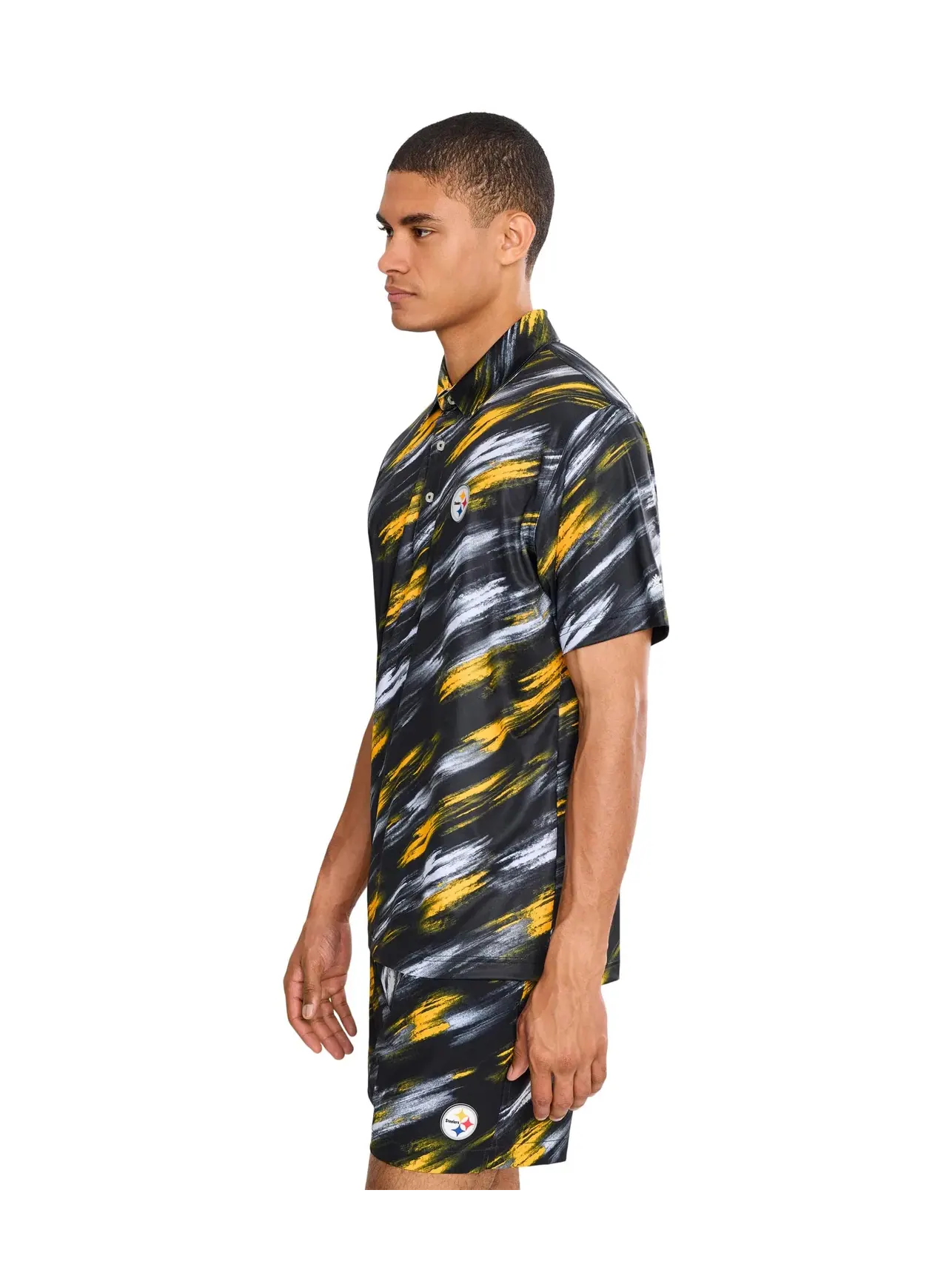 Поло The Color Blitz Steelers (Polo) Chubbies — изображение 3 из 5, черный/желтый