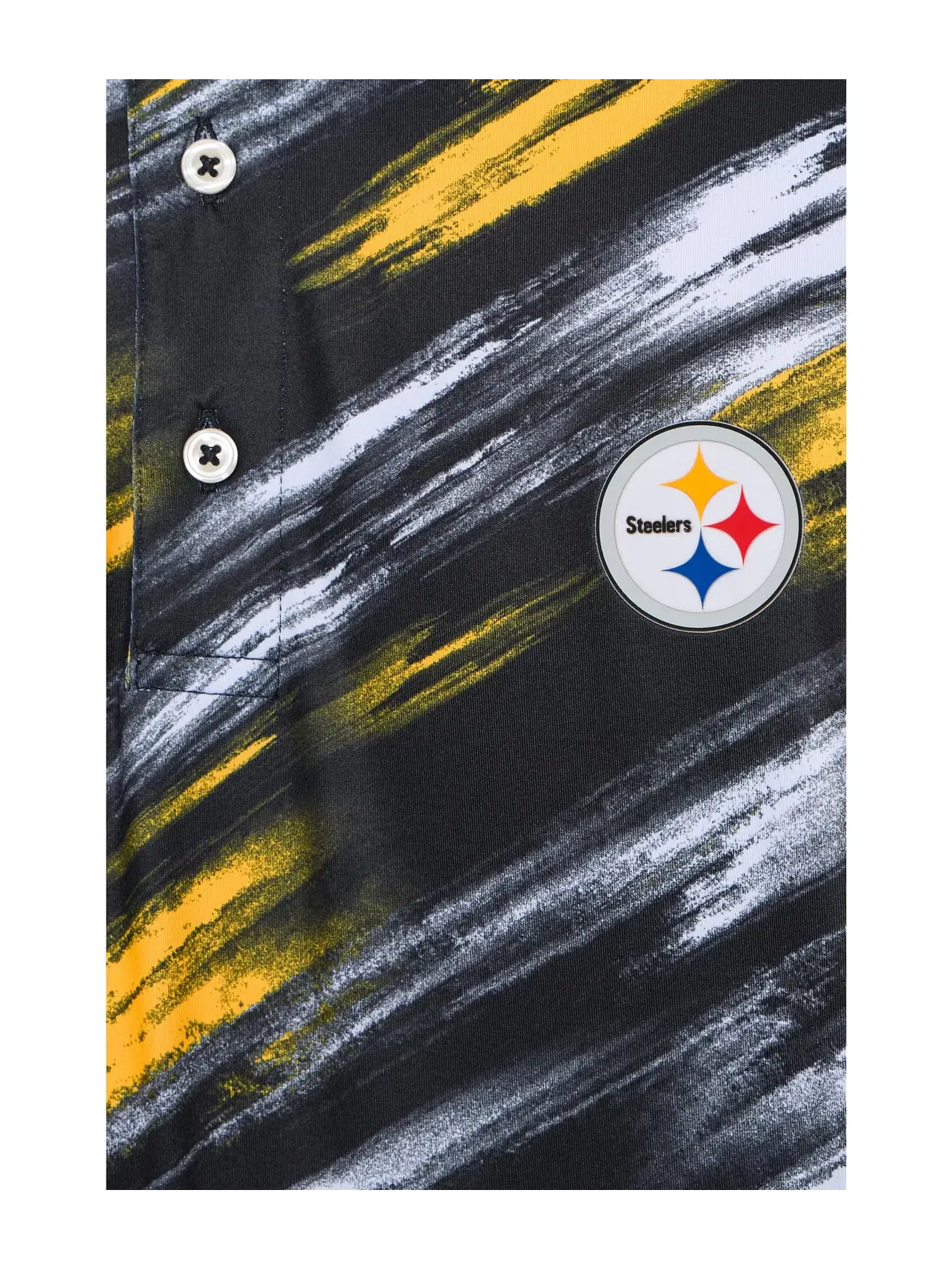 Поло The Color Blitz Steelers (Polo) Chubbies — изображение 5 из 5, черный/желтый