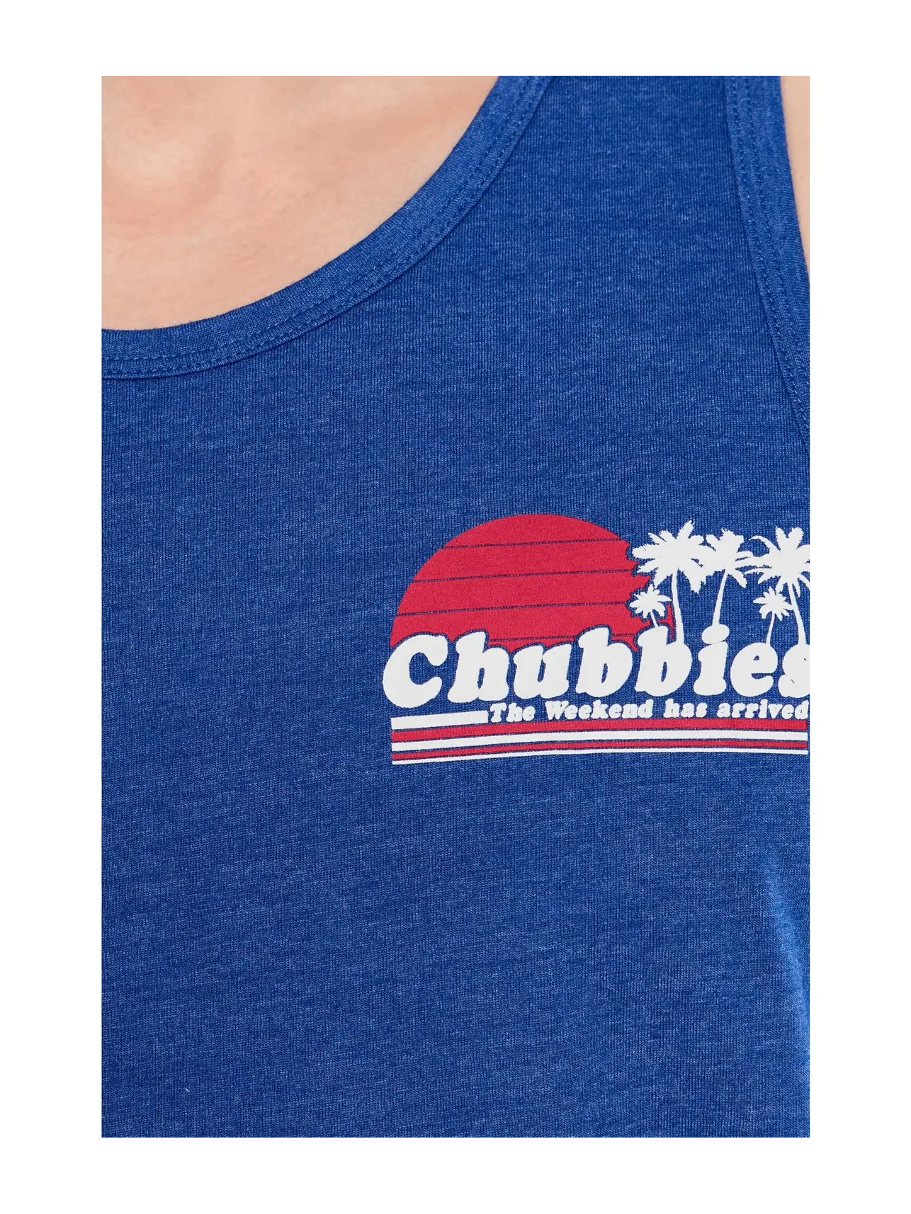 Майка Chubbies The Ol' College Try (non Pocket Graphic Tank) — изображение 5 из 5, синий