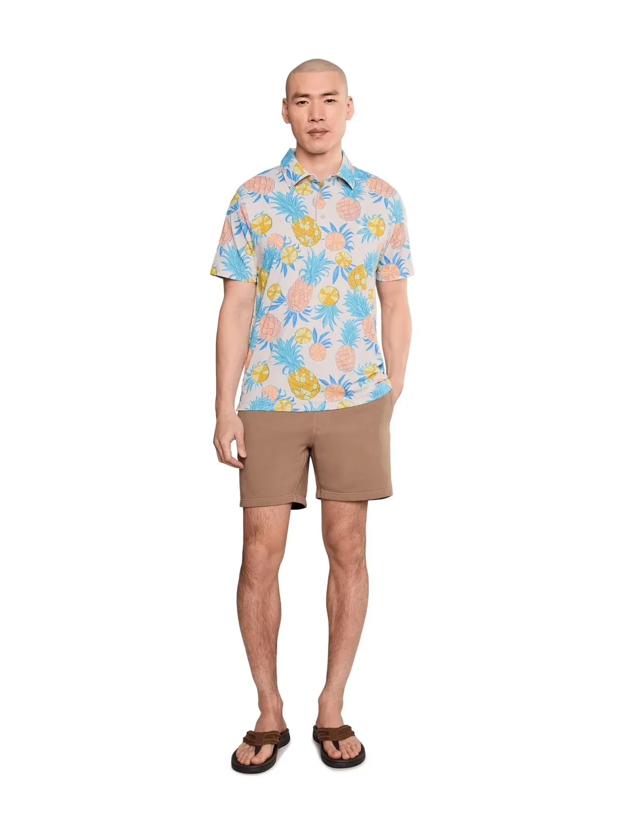 Поло Chubbies The Citrus Punch (range Polo) — изображение 2 из 5, светлый хаки
